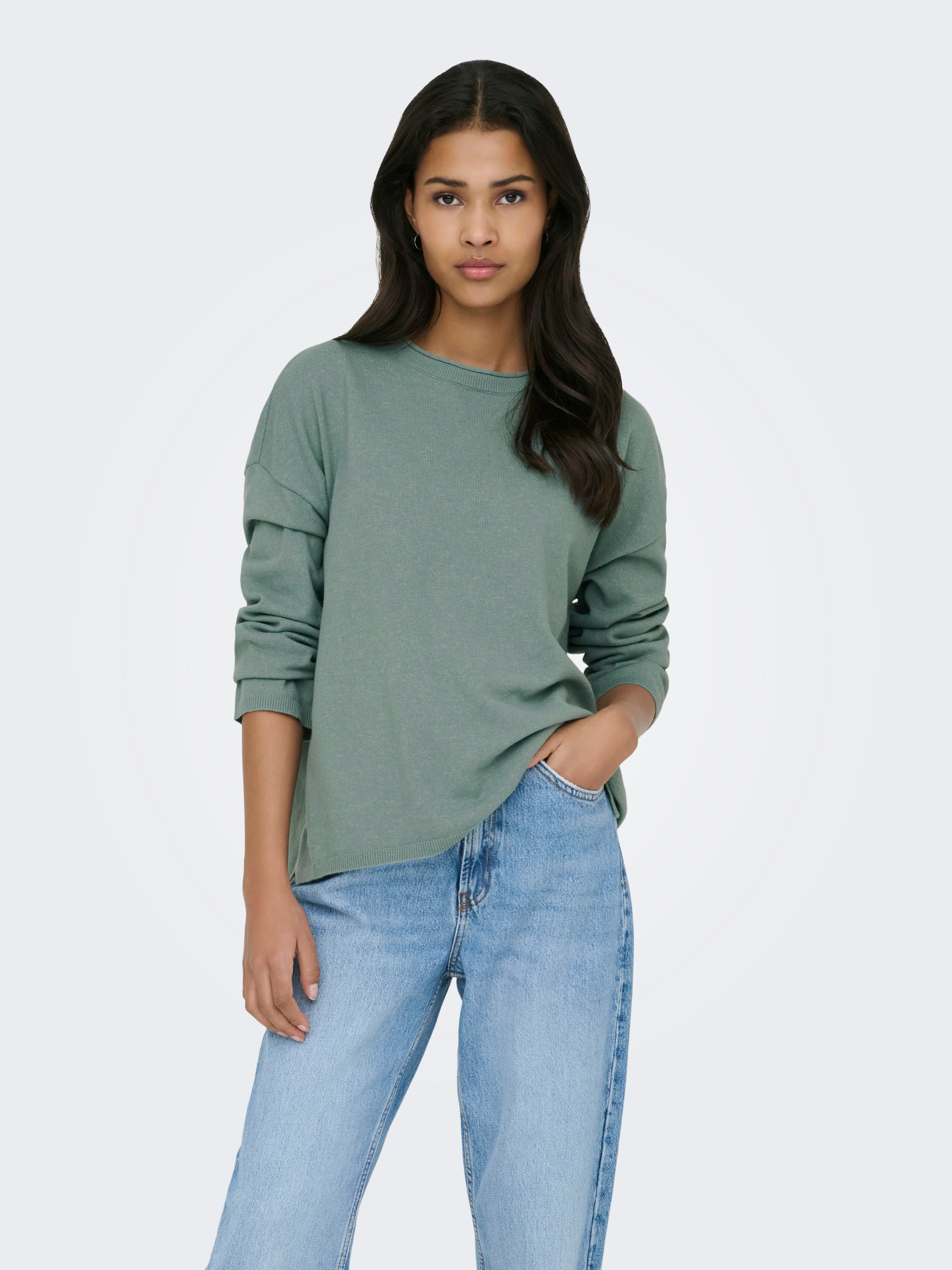 ONLLOYAL AMALIO LS O-NECK KNT NOOS