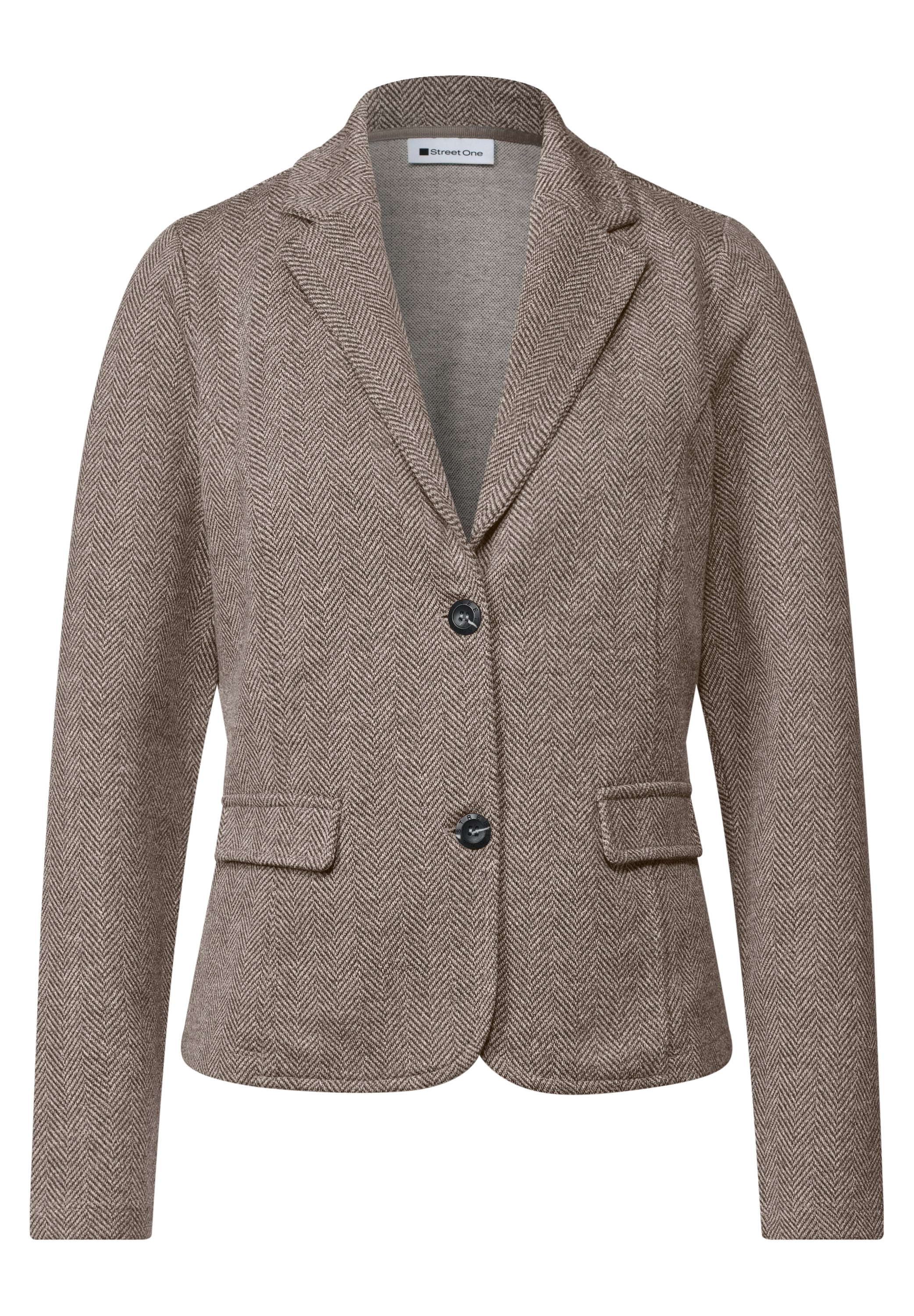Basic Blazer mit Reverskragen und Dessin