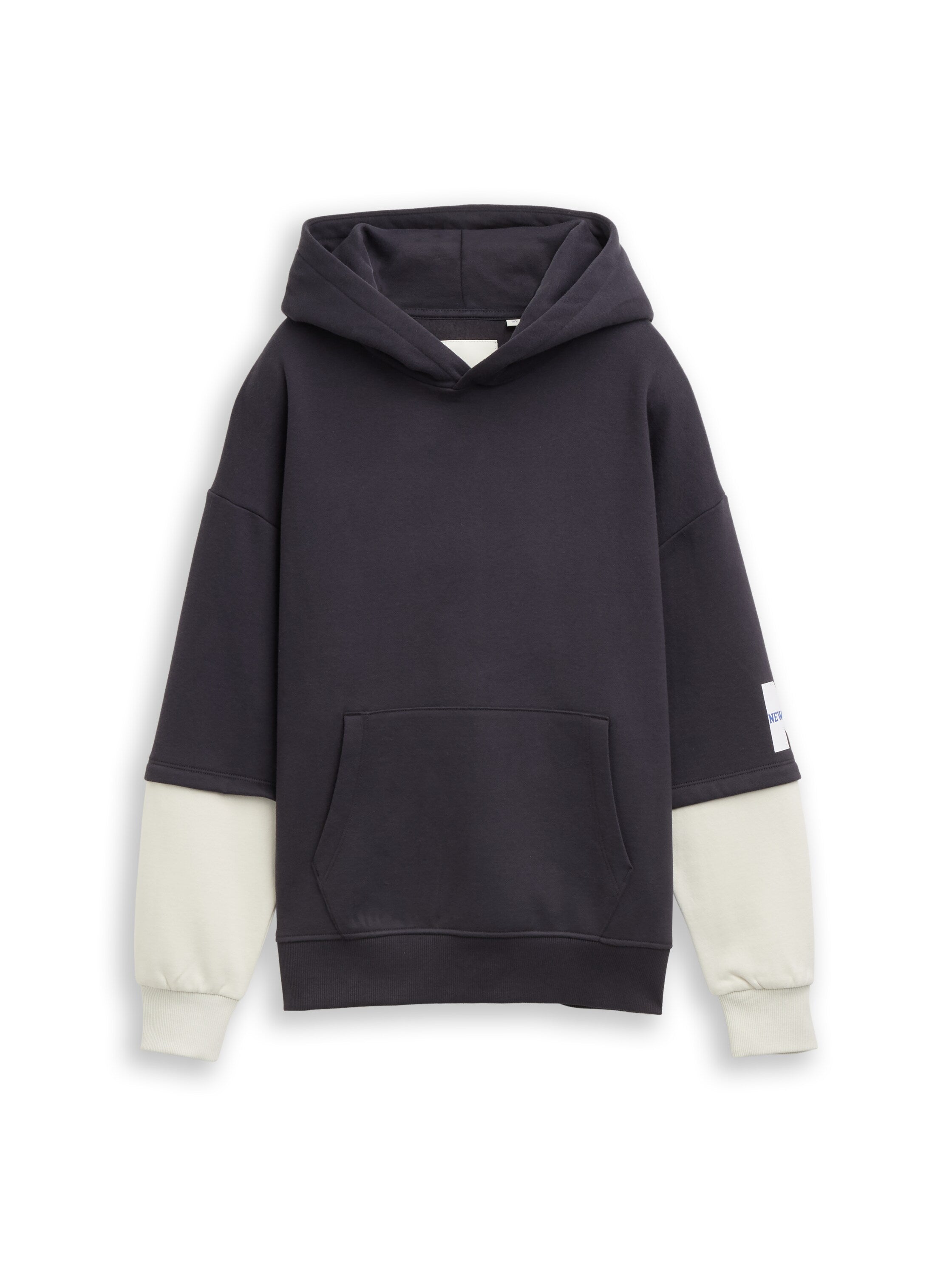 Oversize Hoodie Sweatshirt im 2-in-1-Look