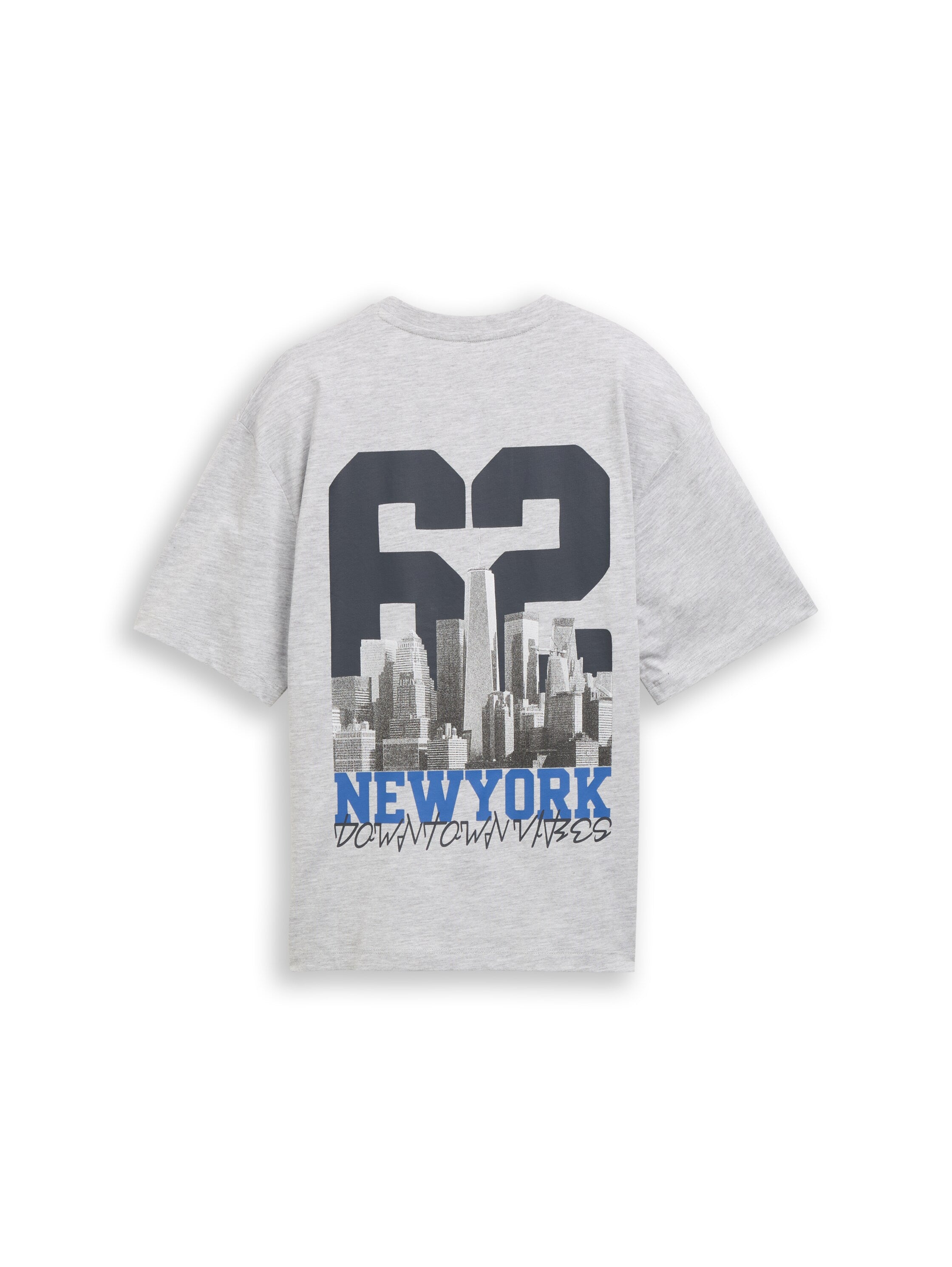 Oversize T-Shirt mit Foto-Rückenprint