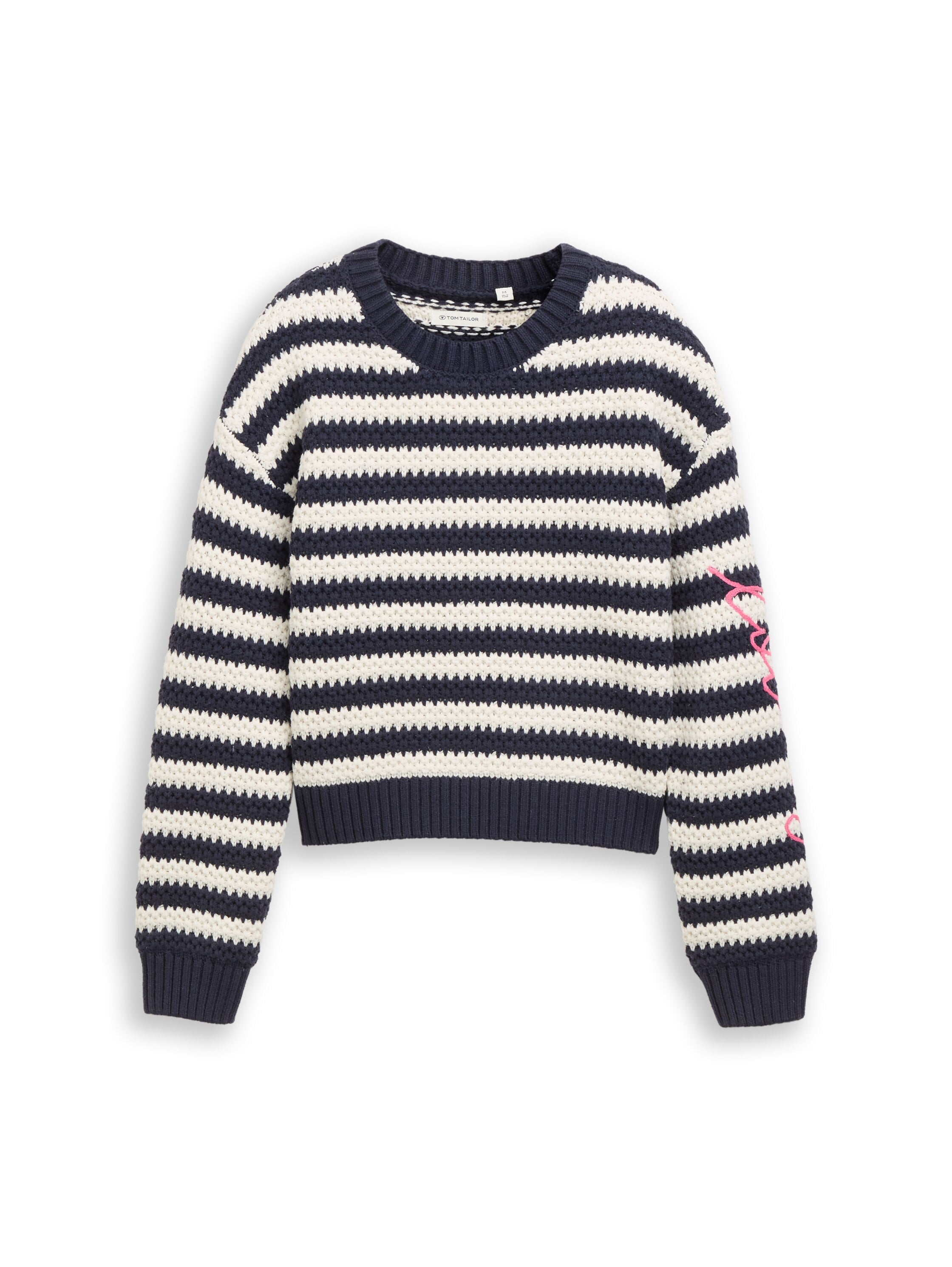 Strickpullover mit Streifenmuster