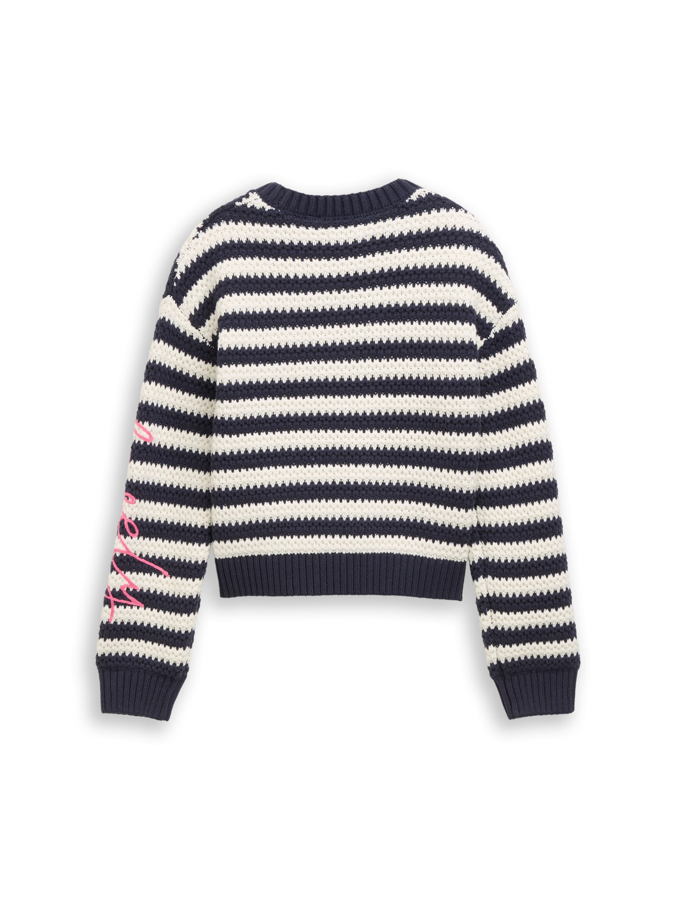 Strickpullover mit Streifenmuster