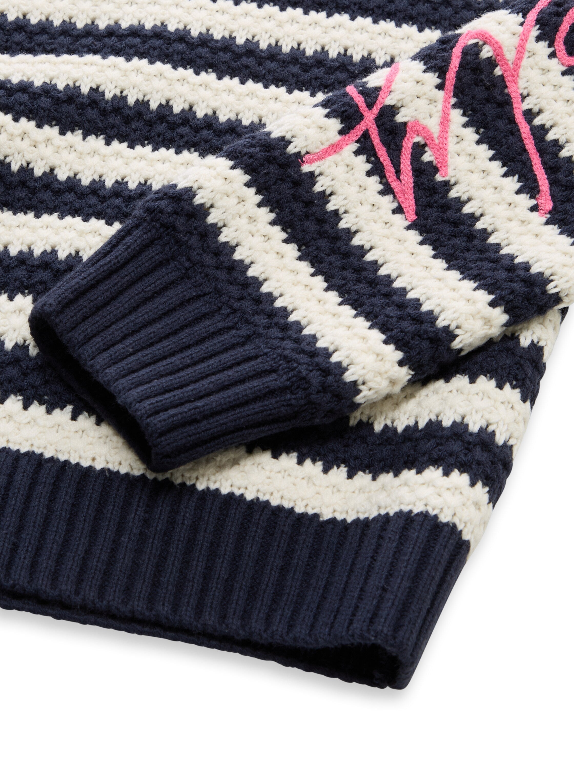 Strickpullover mit Streifenmuster