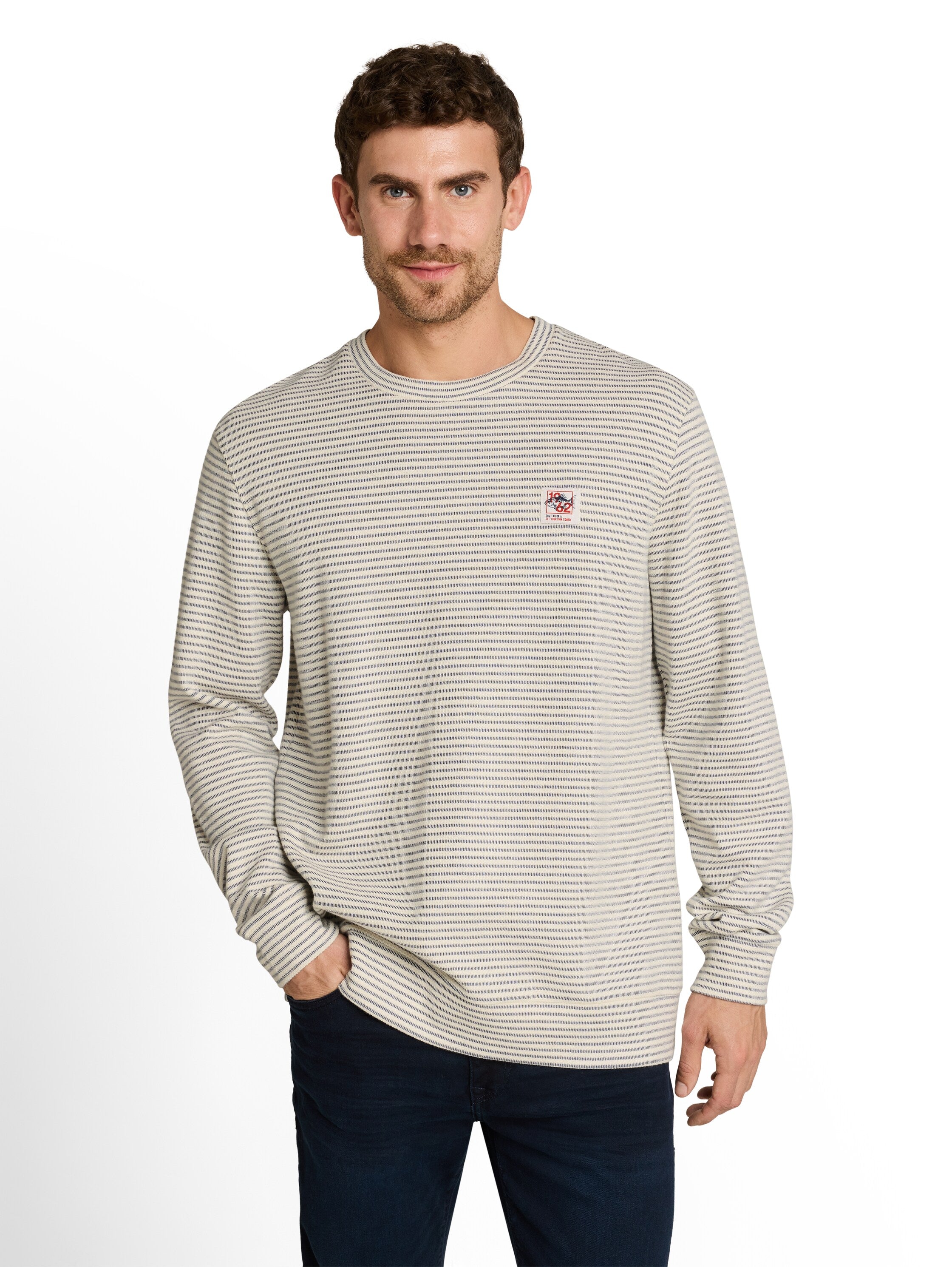 Langarmshirt mit Streifenmuster