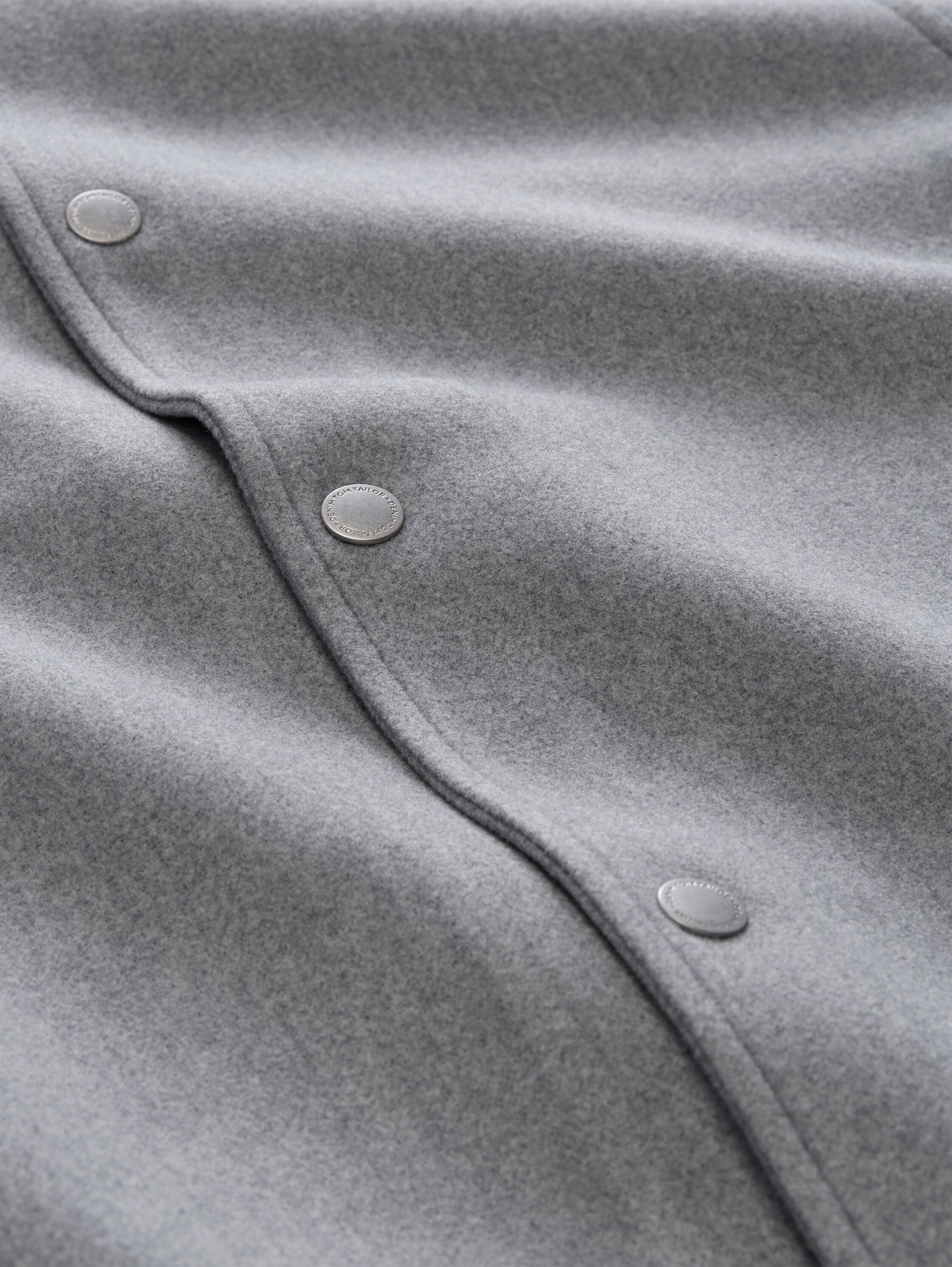 Relaxed Fit Jacke mit Druckknöpfen
