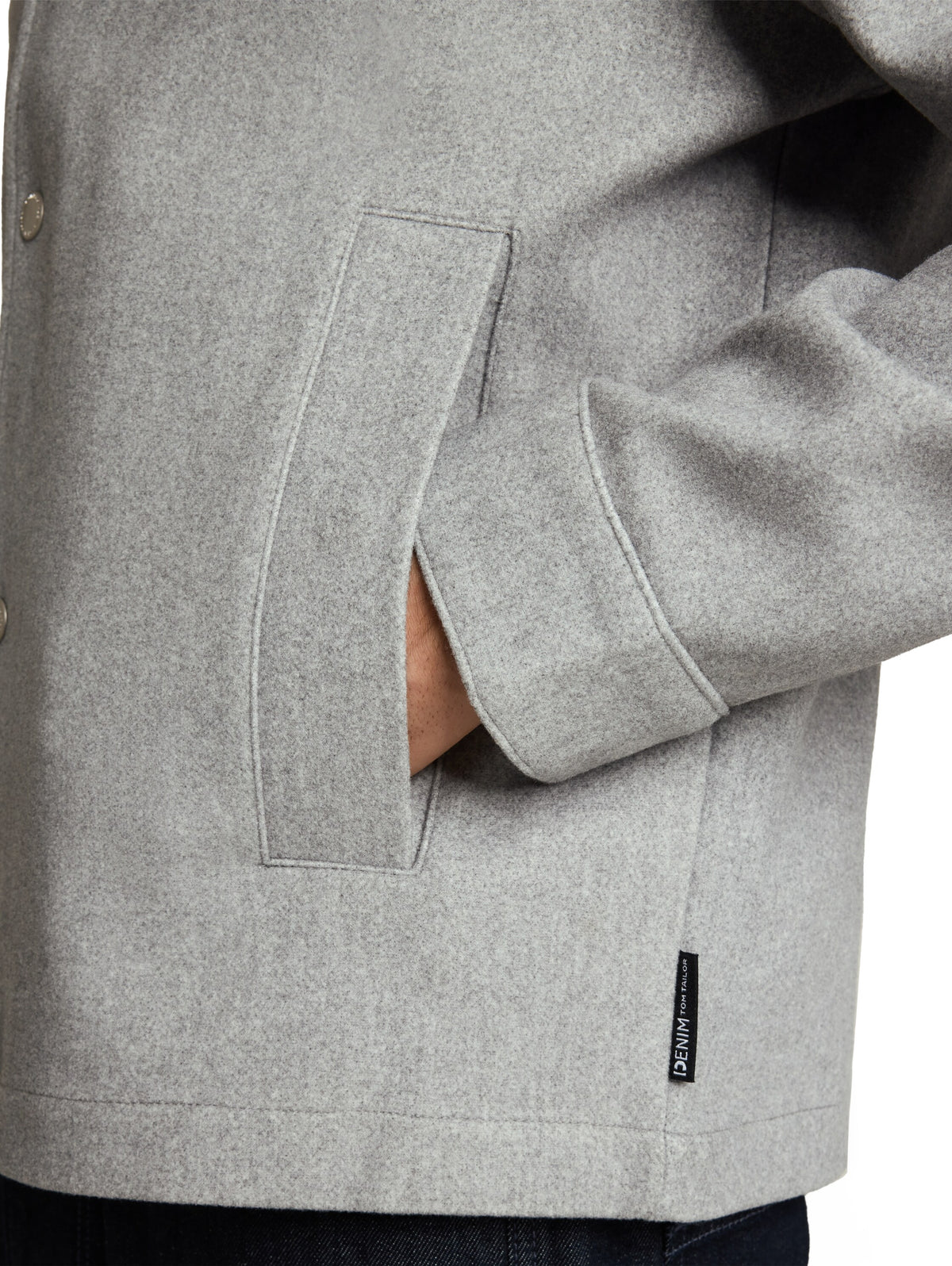 Relaxed Fit Jacke mit Druckknöpfen