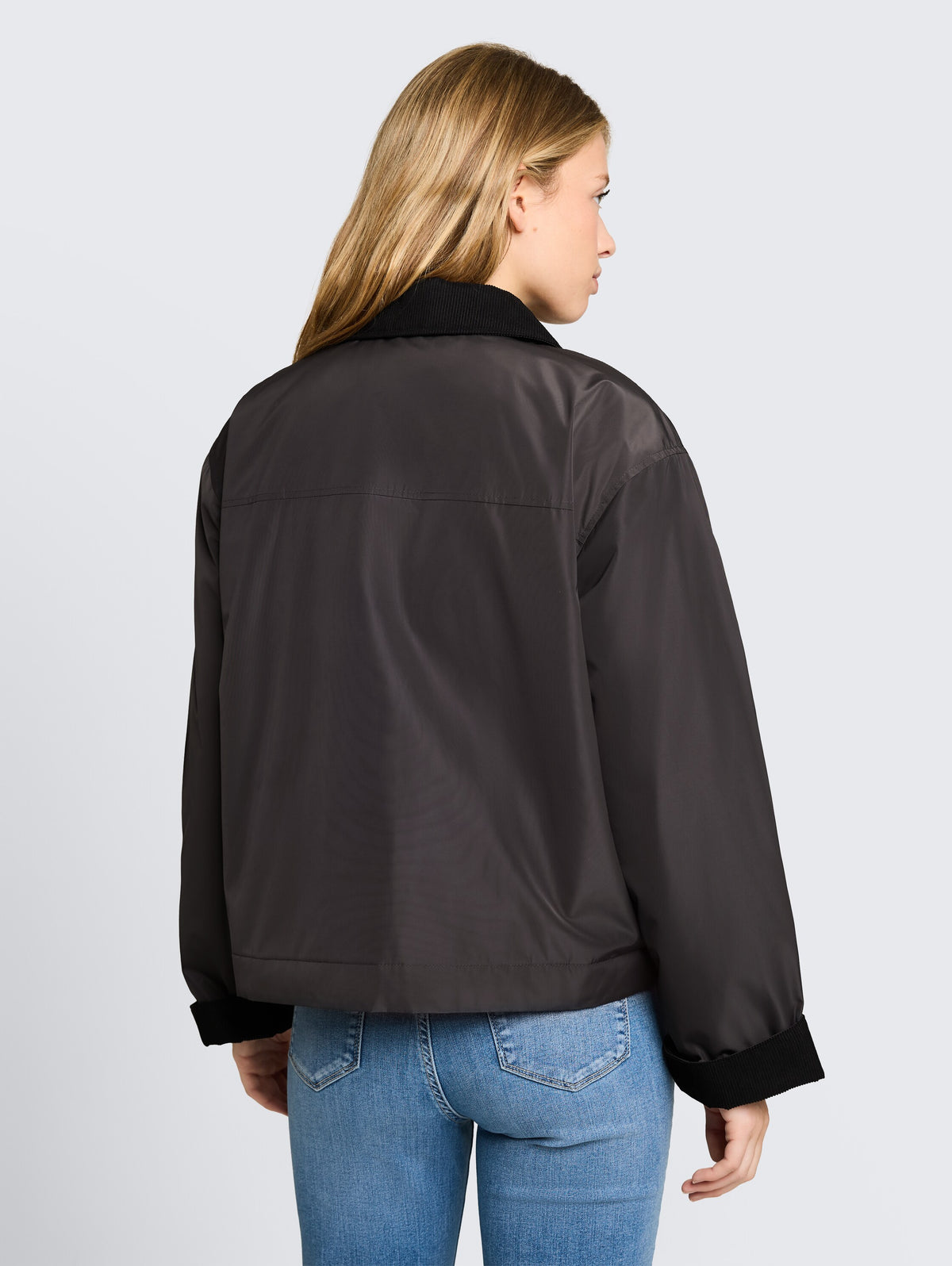 Übergangjacke mit Cord-Kragen