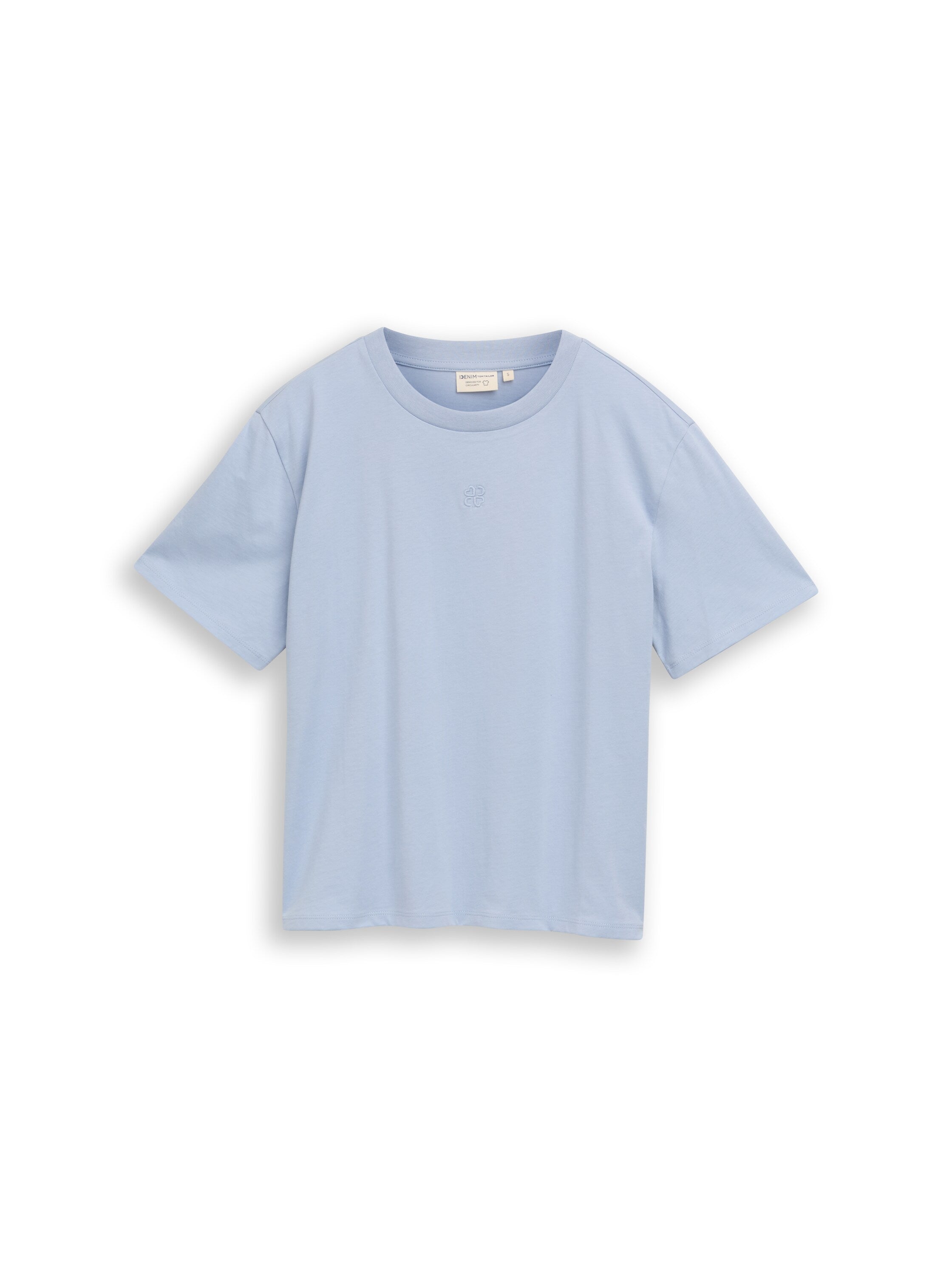 Boxy Fit T-Shirt mit Stickerei
