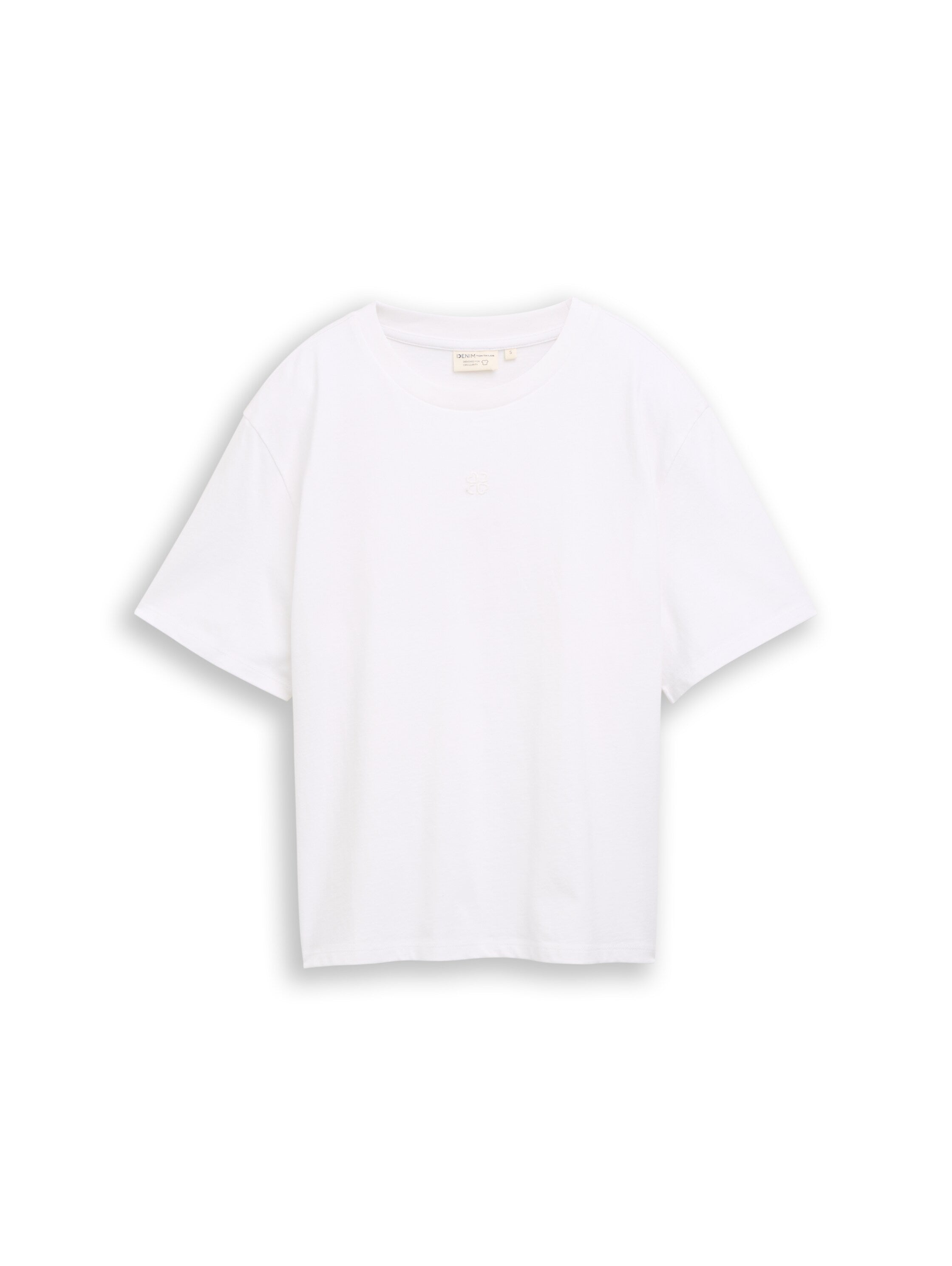 Boxy Fit T-Shirt mit Stickerei