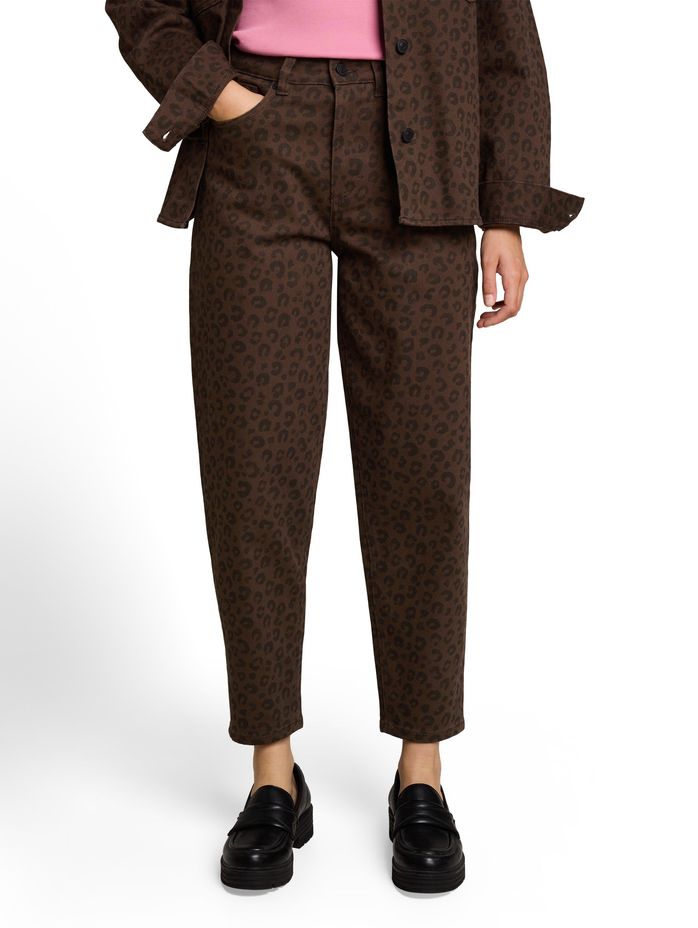 TTADEA BARREL Jeans mit Leo-Print