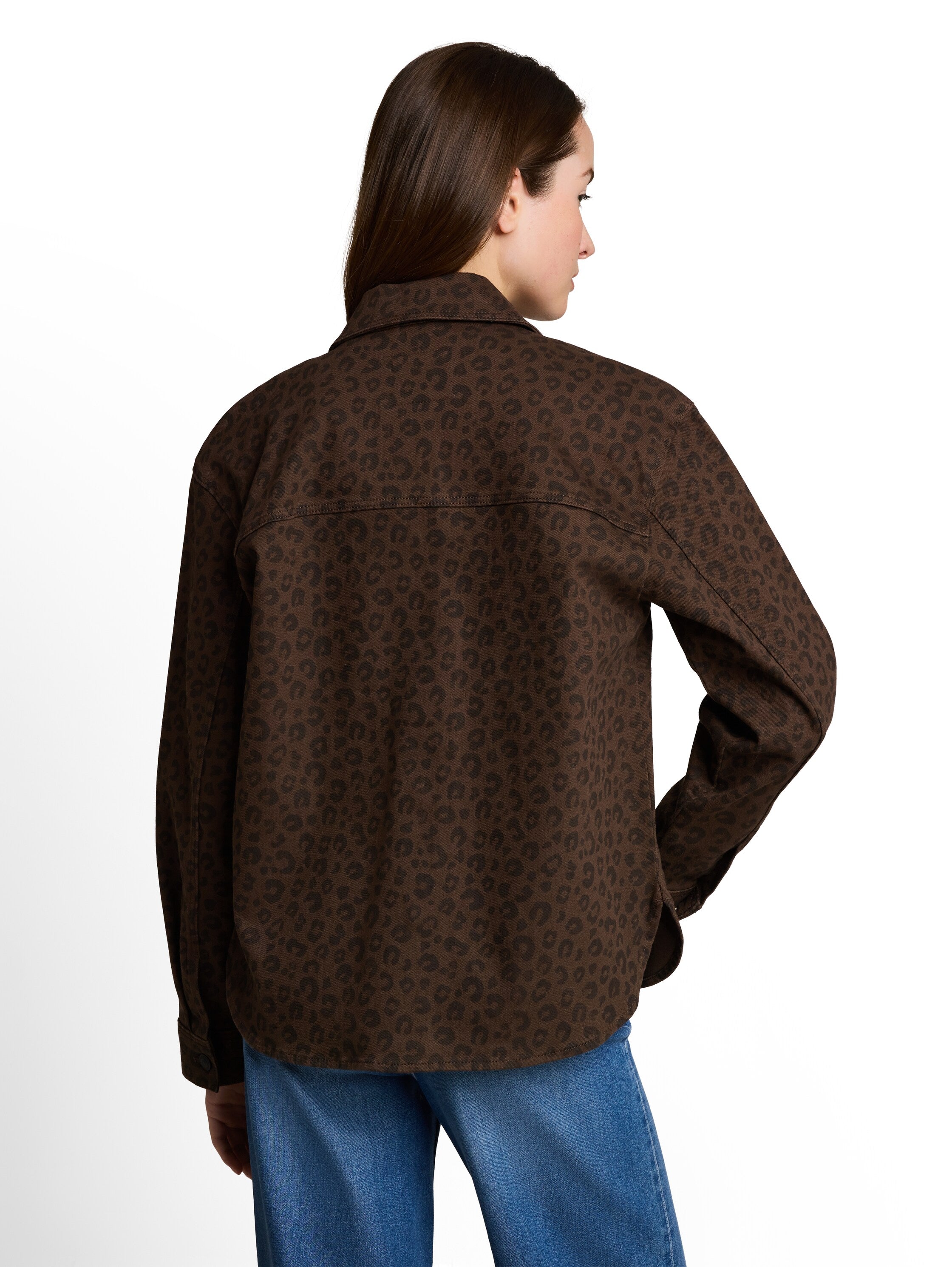Übergangsjacke mit Leo-Print