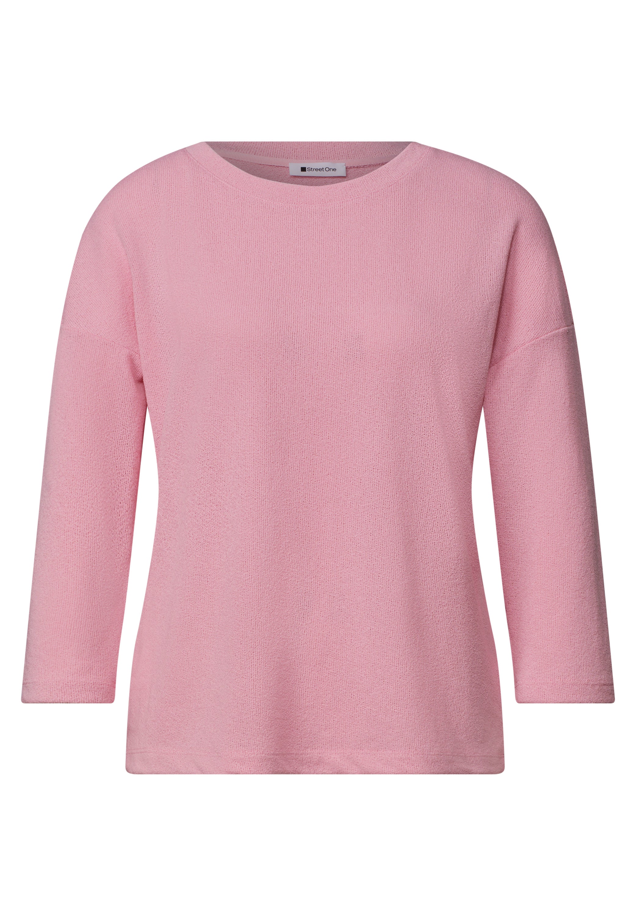 3/4-Arm Shirt in Strick-Optik