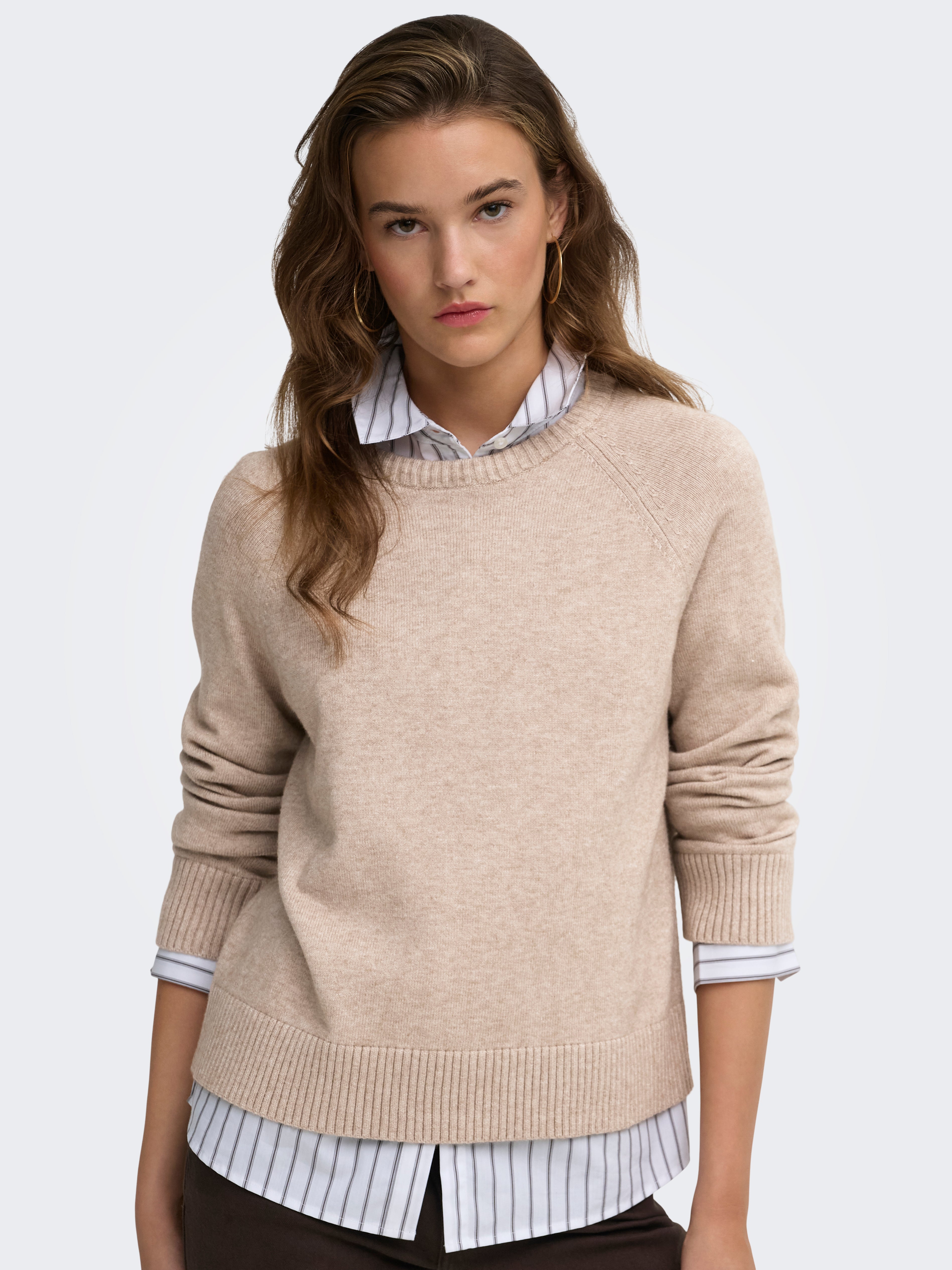 ONLPRINCESS LS O-NECK RAGLAN KNT NOOS