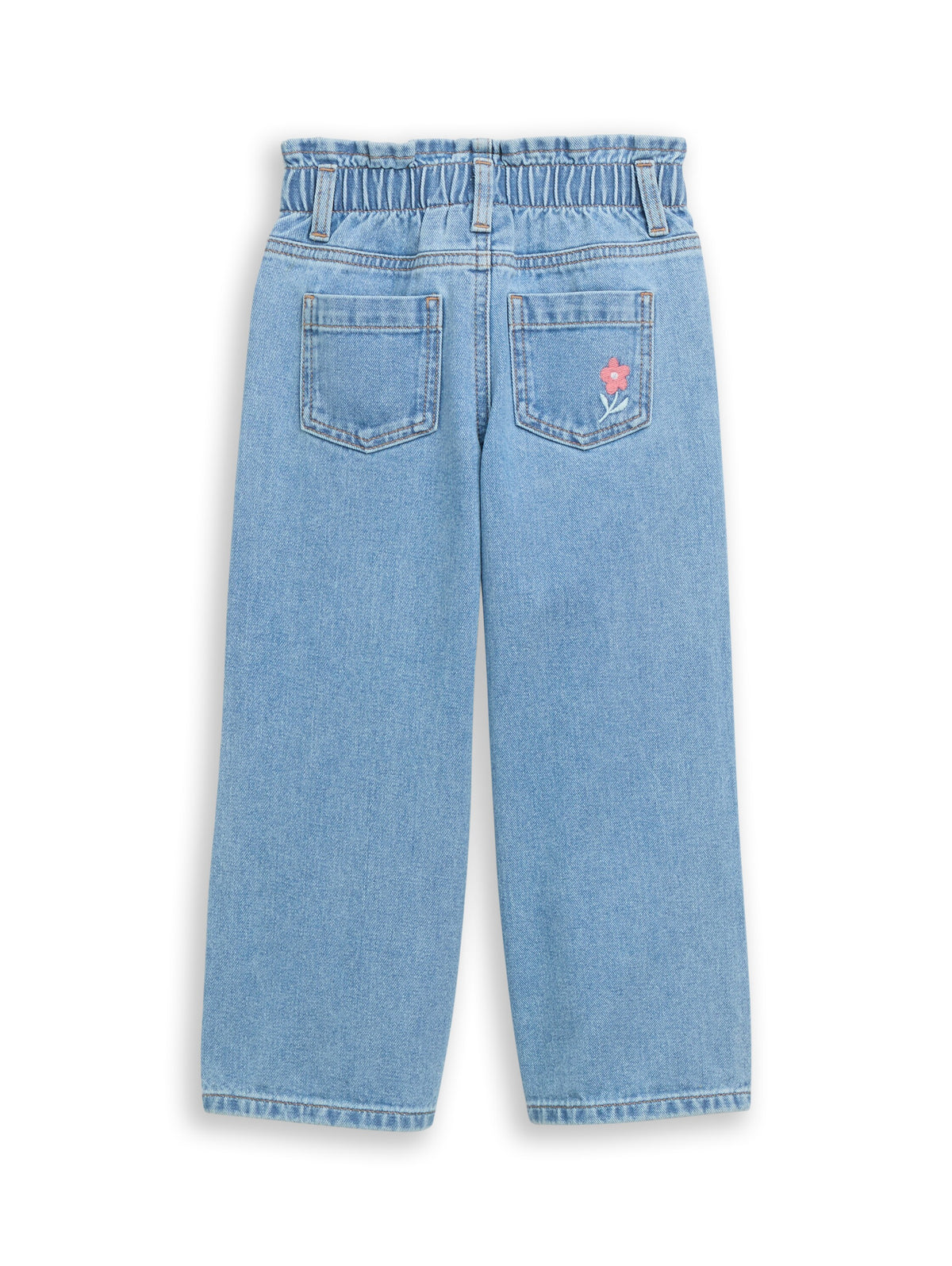 Wide Leg Jeans mit Stickerei