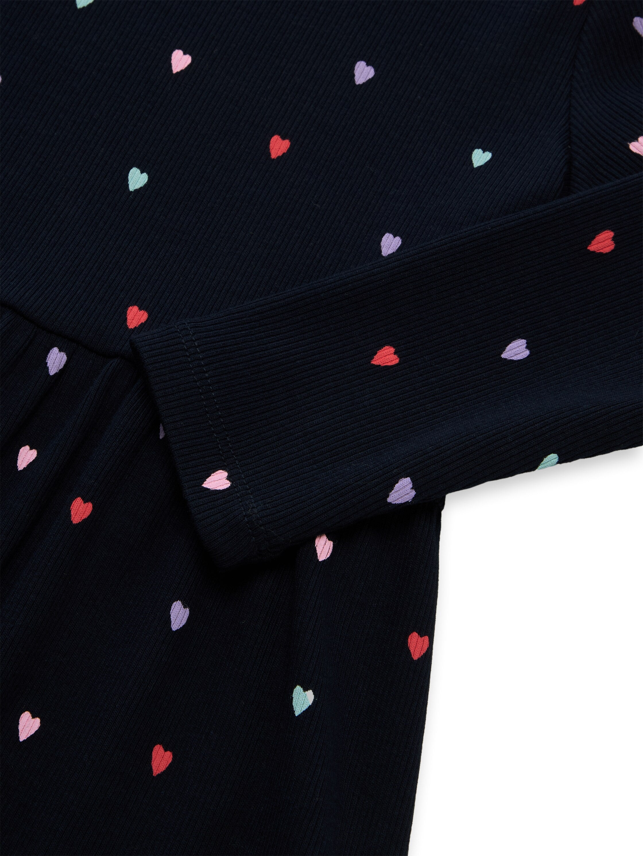 Mini-Kleid mit Herz-Print