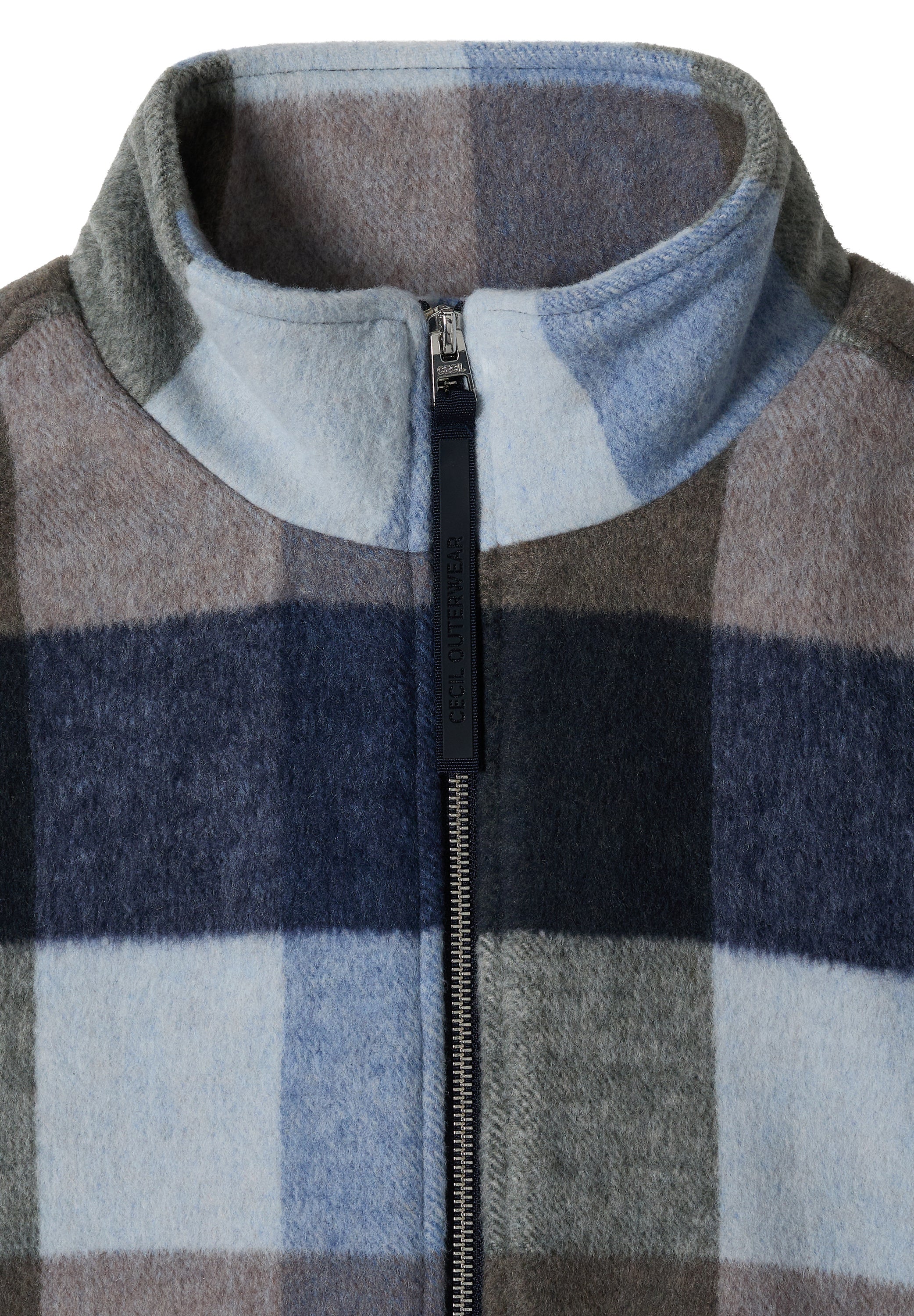 Blouson mit Stehkragen und Karomuster