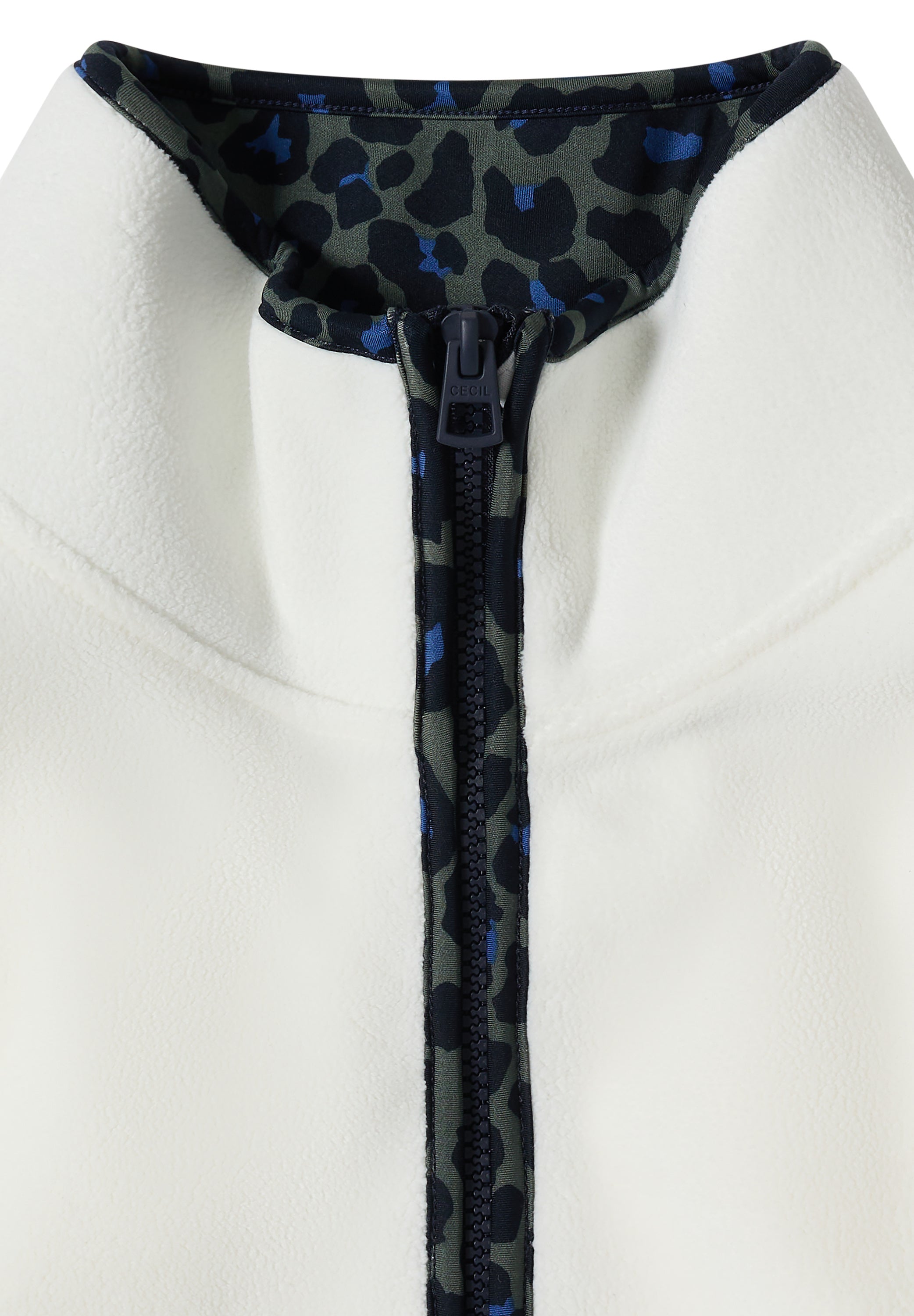 Fleece-Pullover mit Leo-Details