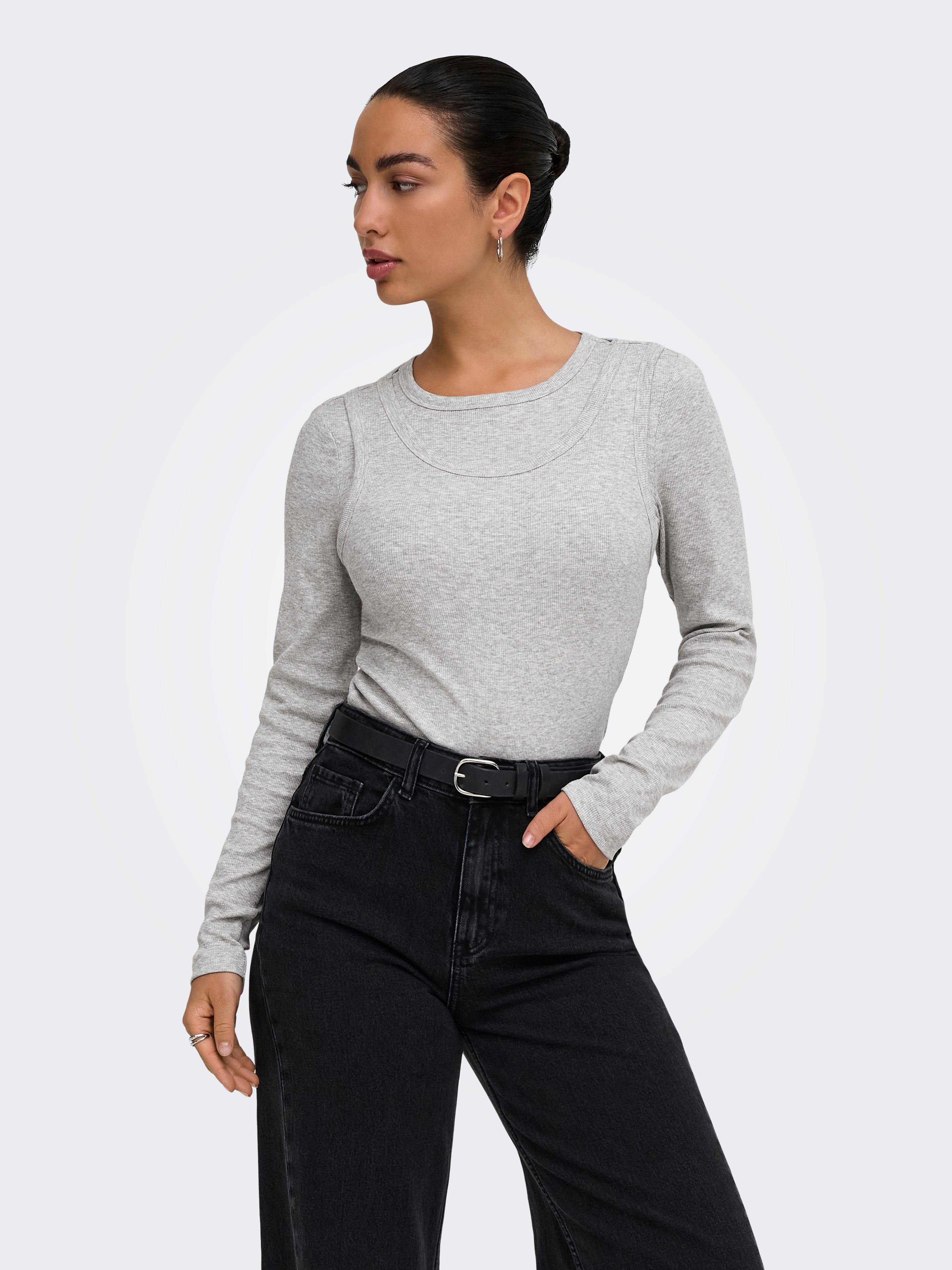 ONLJILLI L/S O-NECK DOUBLE TOP JRS