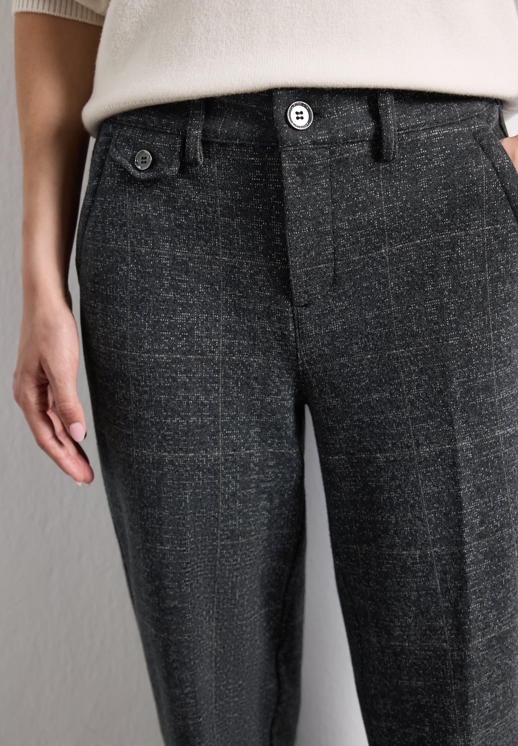 Mid Waist Chino im Casual Fit