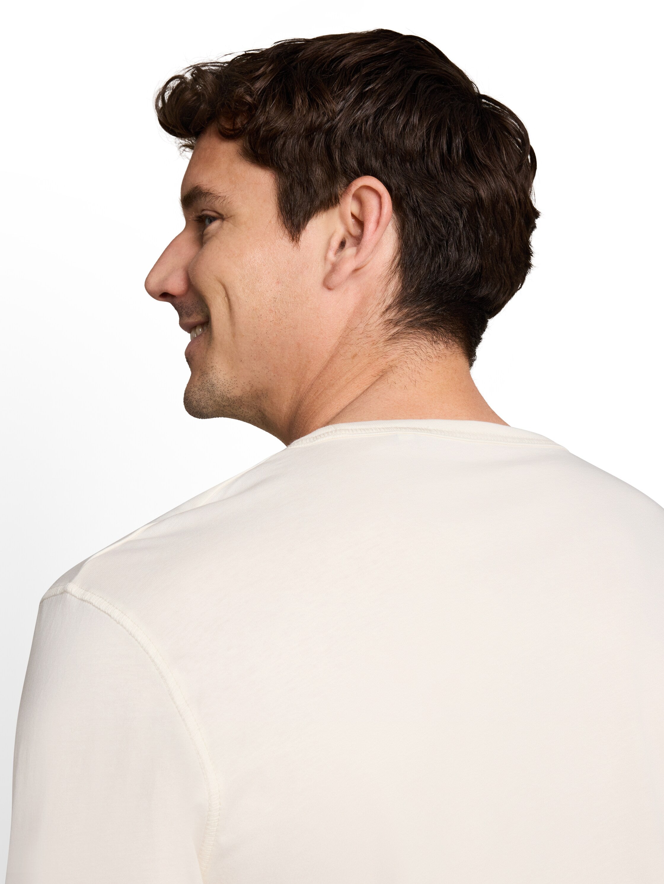 Basic Langarmshirt aus Baumwolle