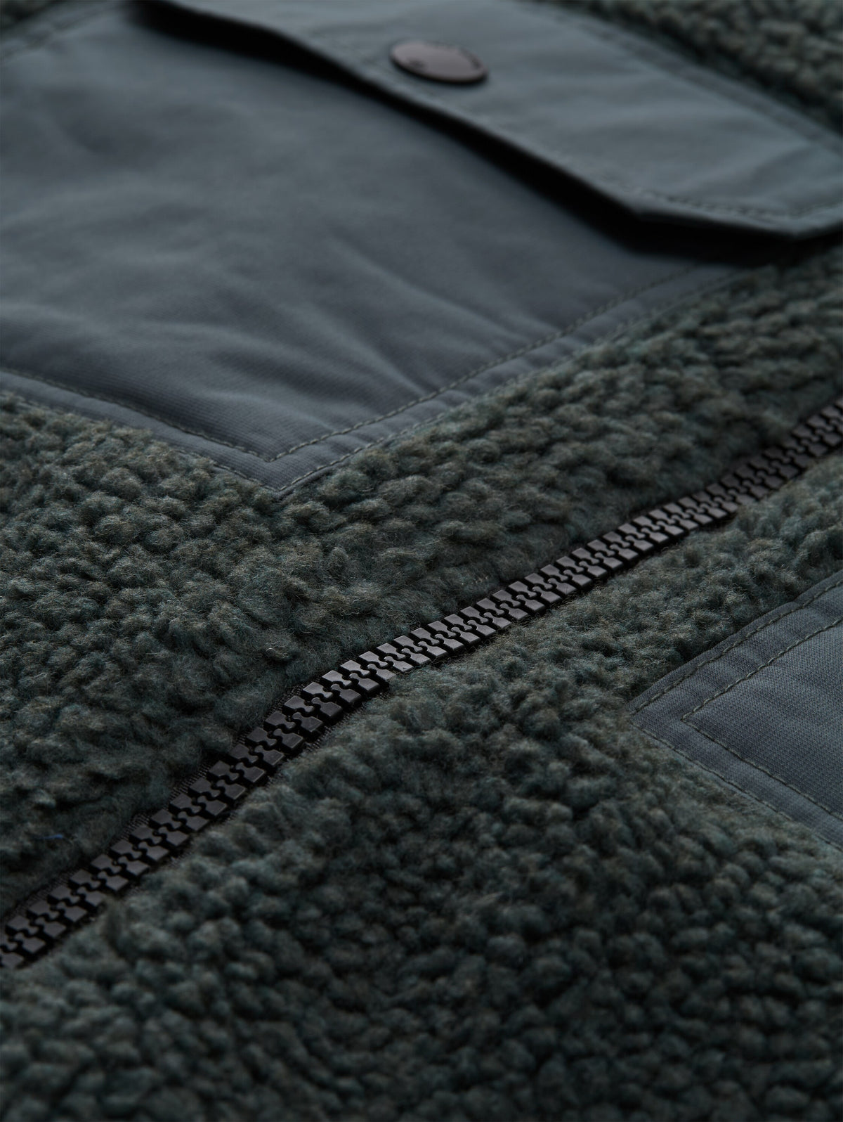 Teddy Jacke mit Taschen