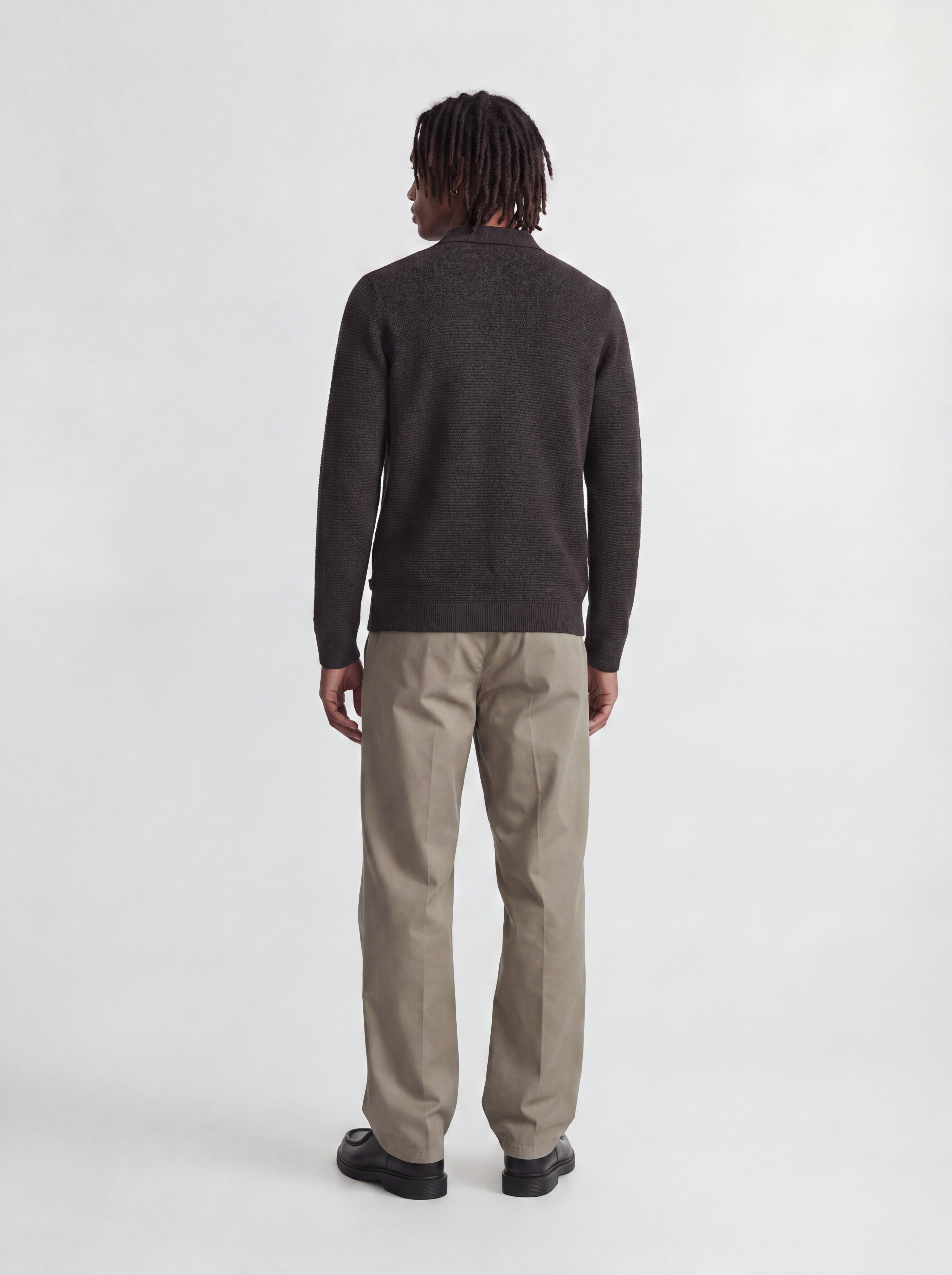 JPRBLURILEY KNIT POLO LS