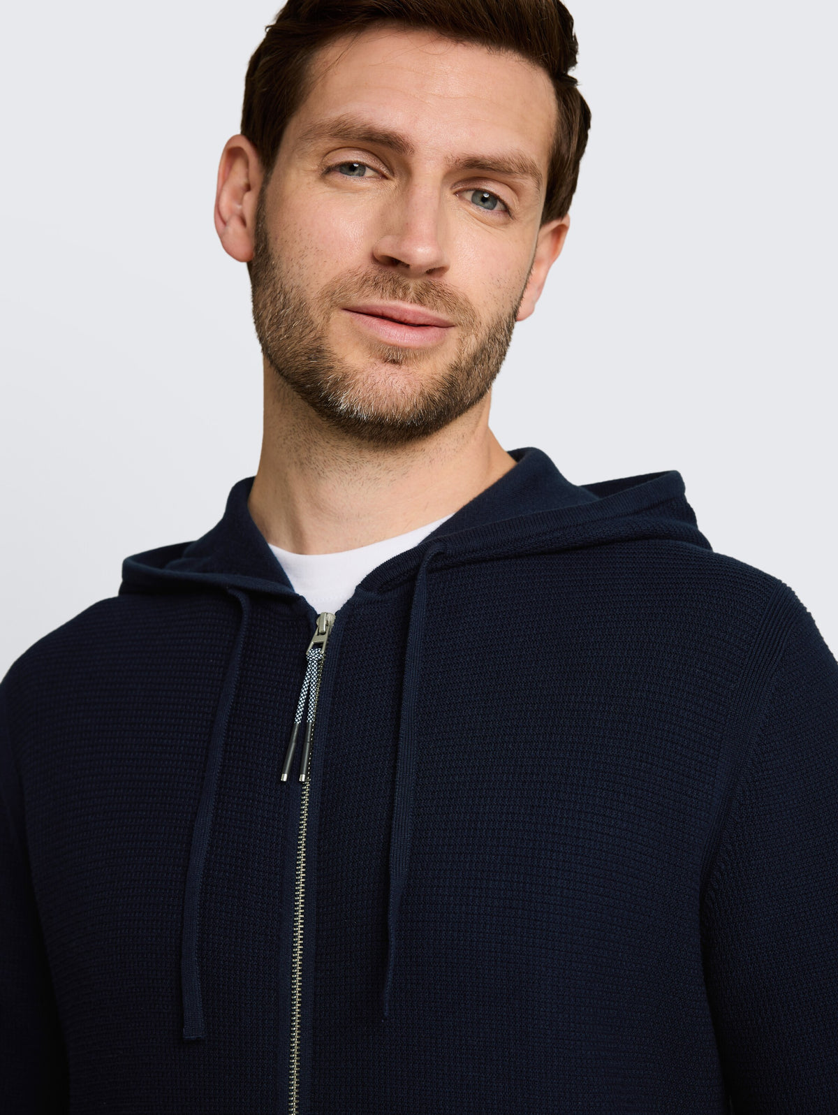 Strickjacke mit Kapuze