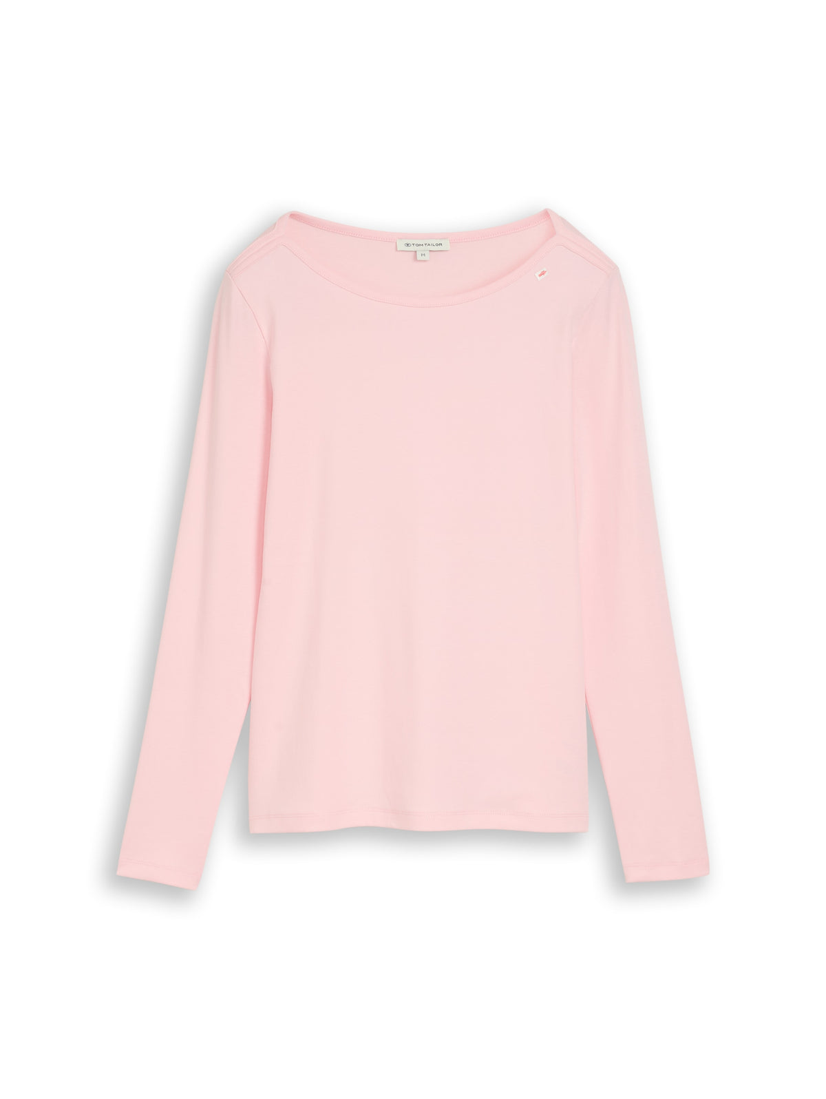 Slim Fit Langarmshirt mit U-Boot-Ausschnitt