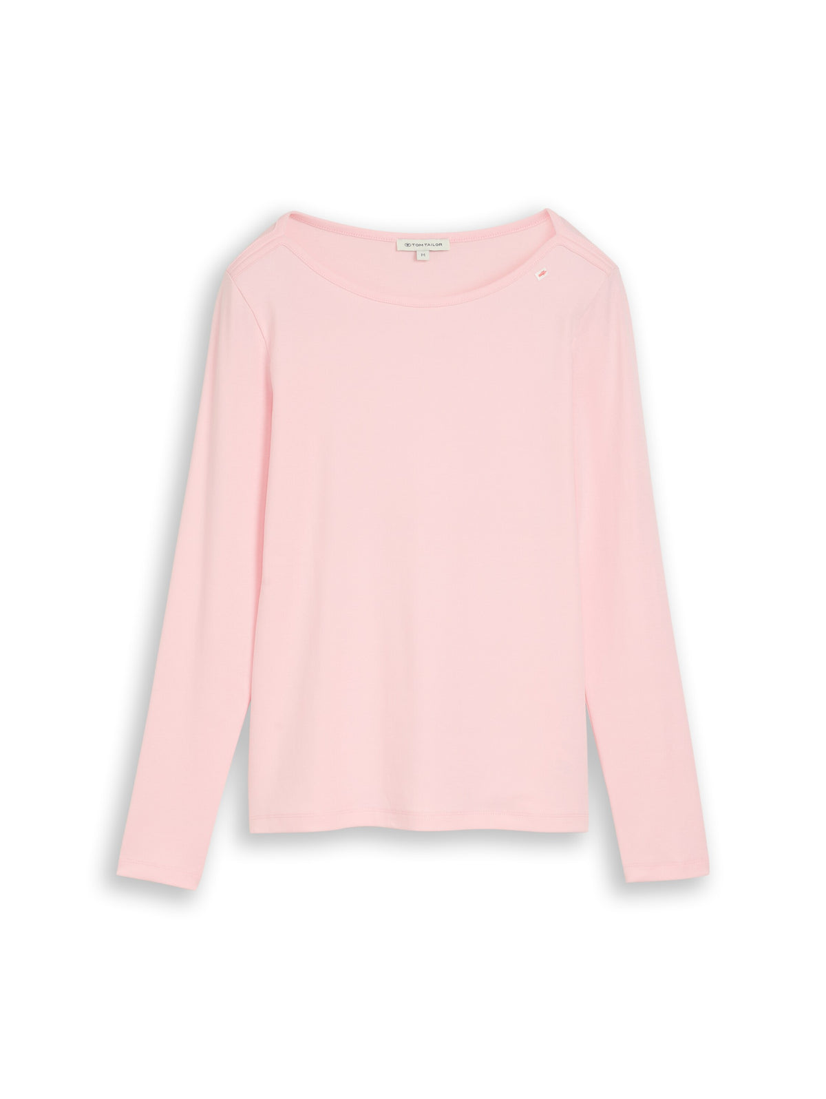 Slim Fit Langarmshirt mit U-Boot-Ausschnitt