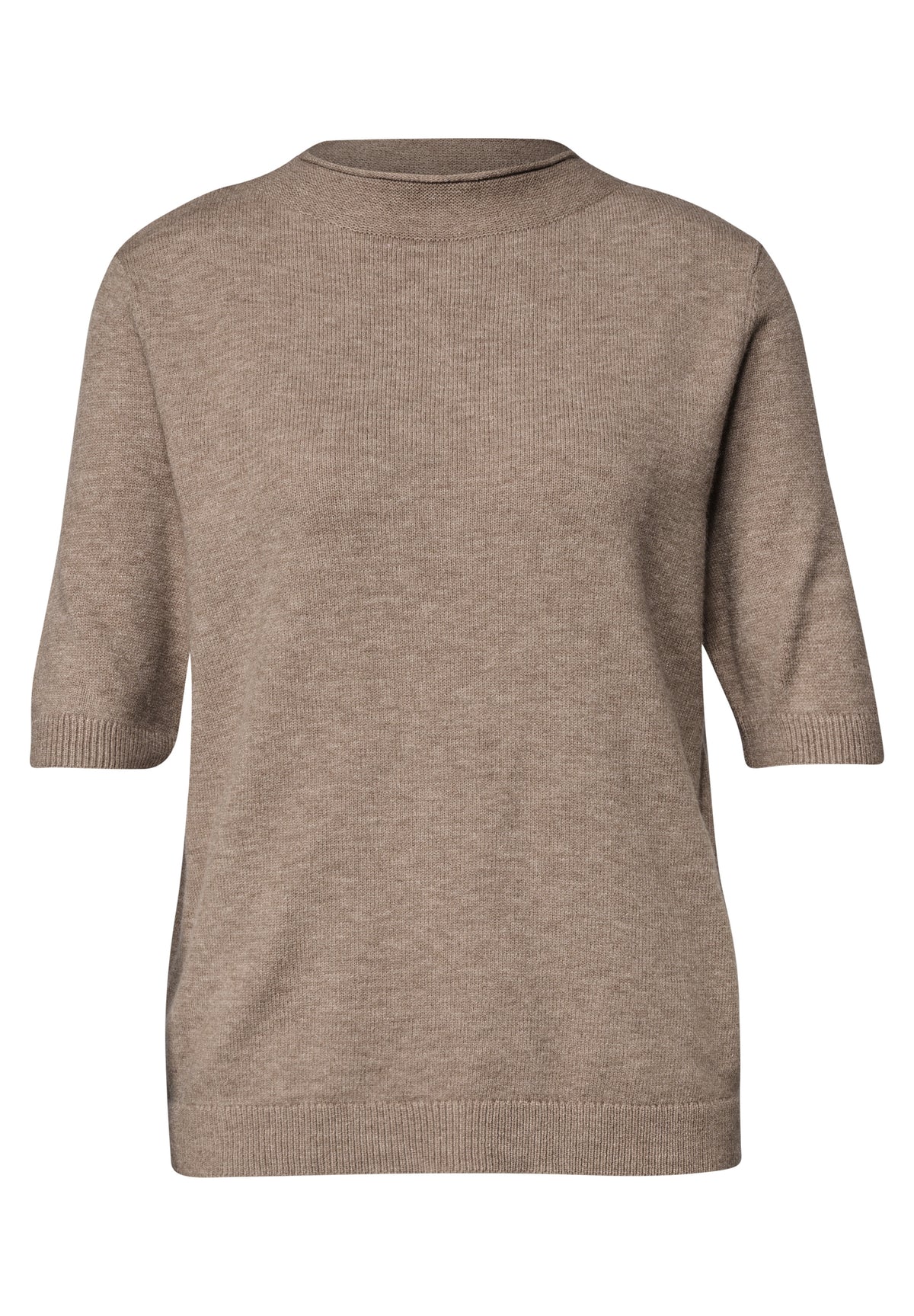 Kurzarm Pullover mit Turtle Neck