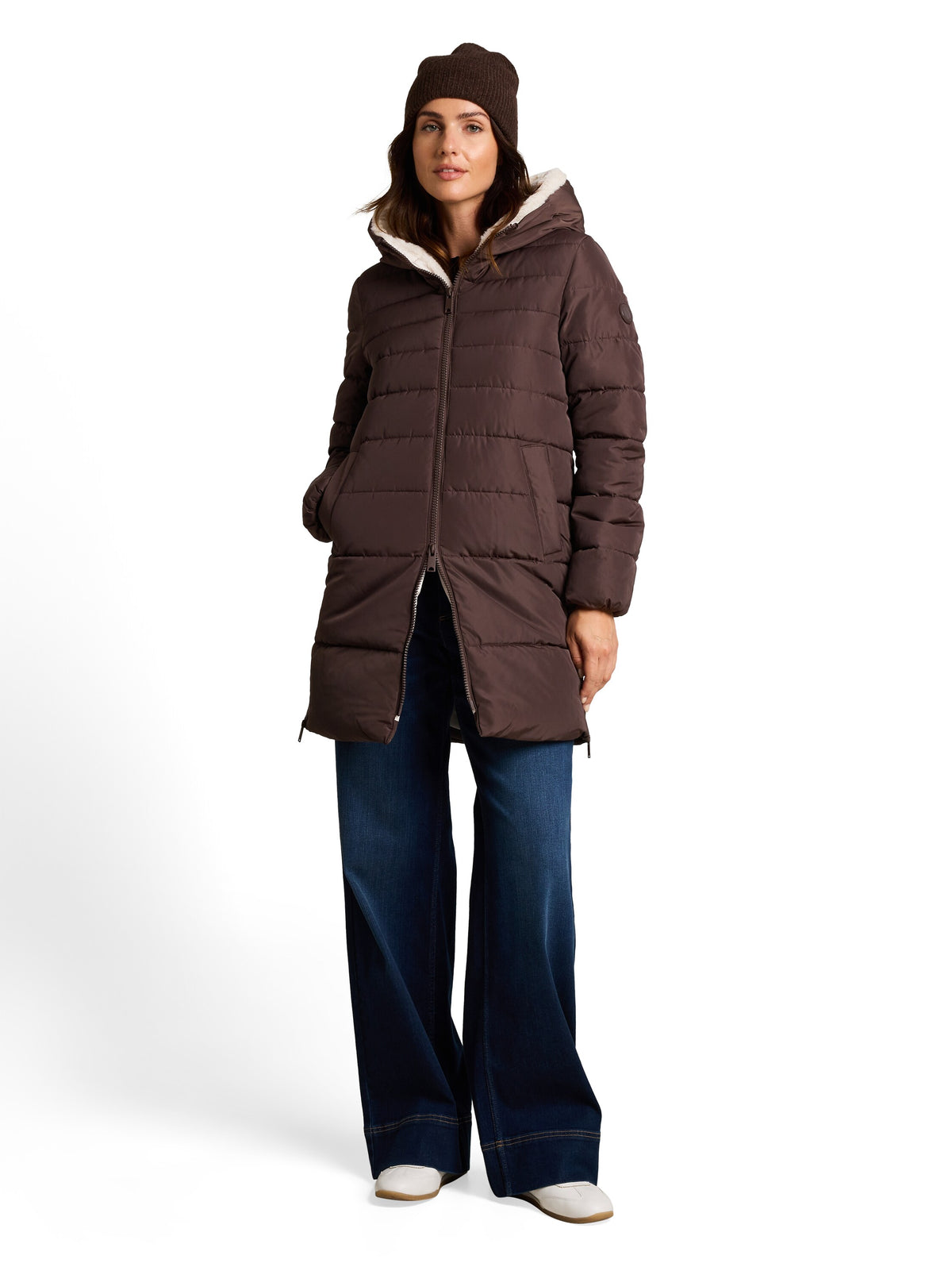 Puffer-Mantel aus wasserabweisendem Material