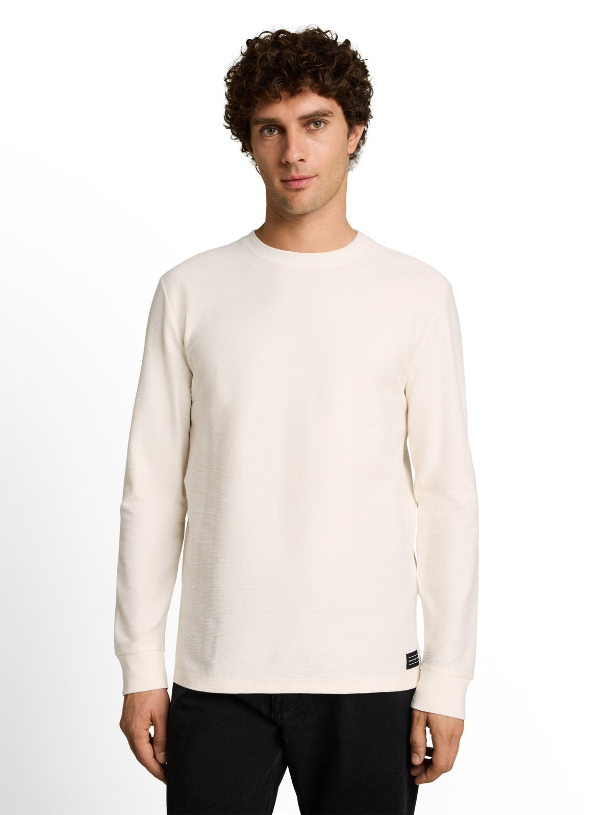 Langarmshirt mit Logo-Badge