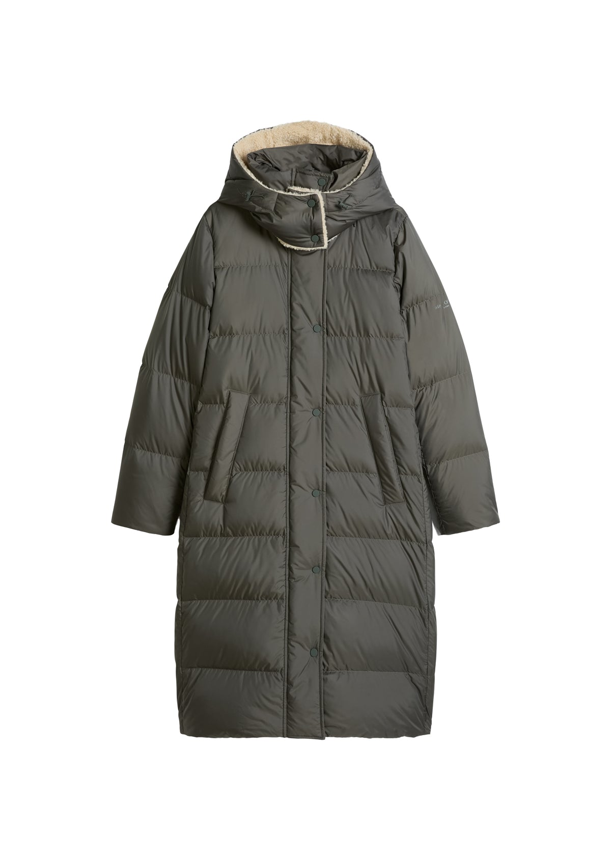 Puffer-Daunenmantel mit Kapuze regular