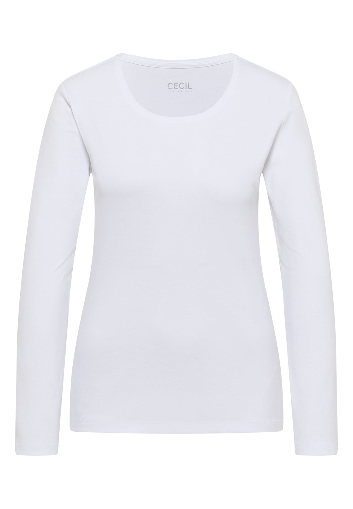 Basic Langarm Shirt mit Rundhals