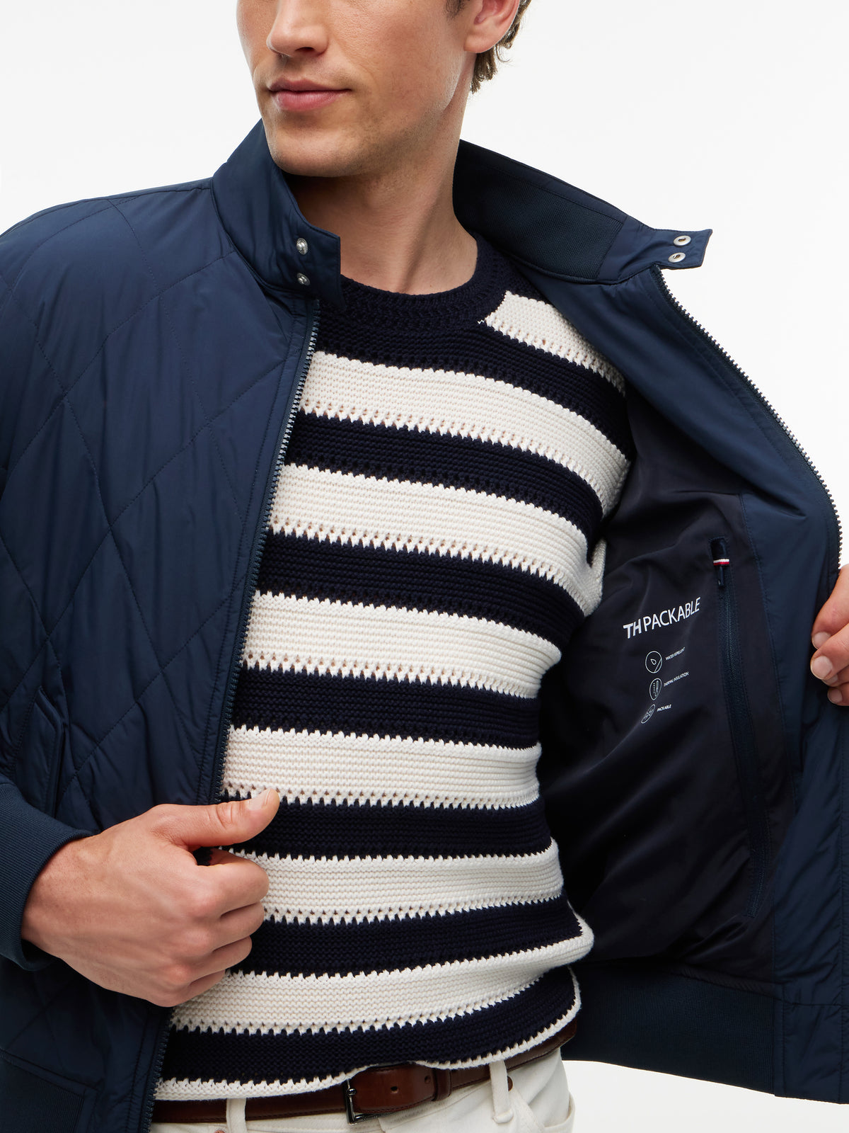 PACKABLE QUILTED HARRINGTON