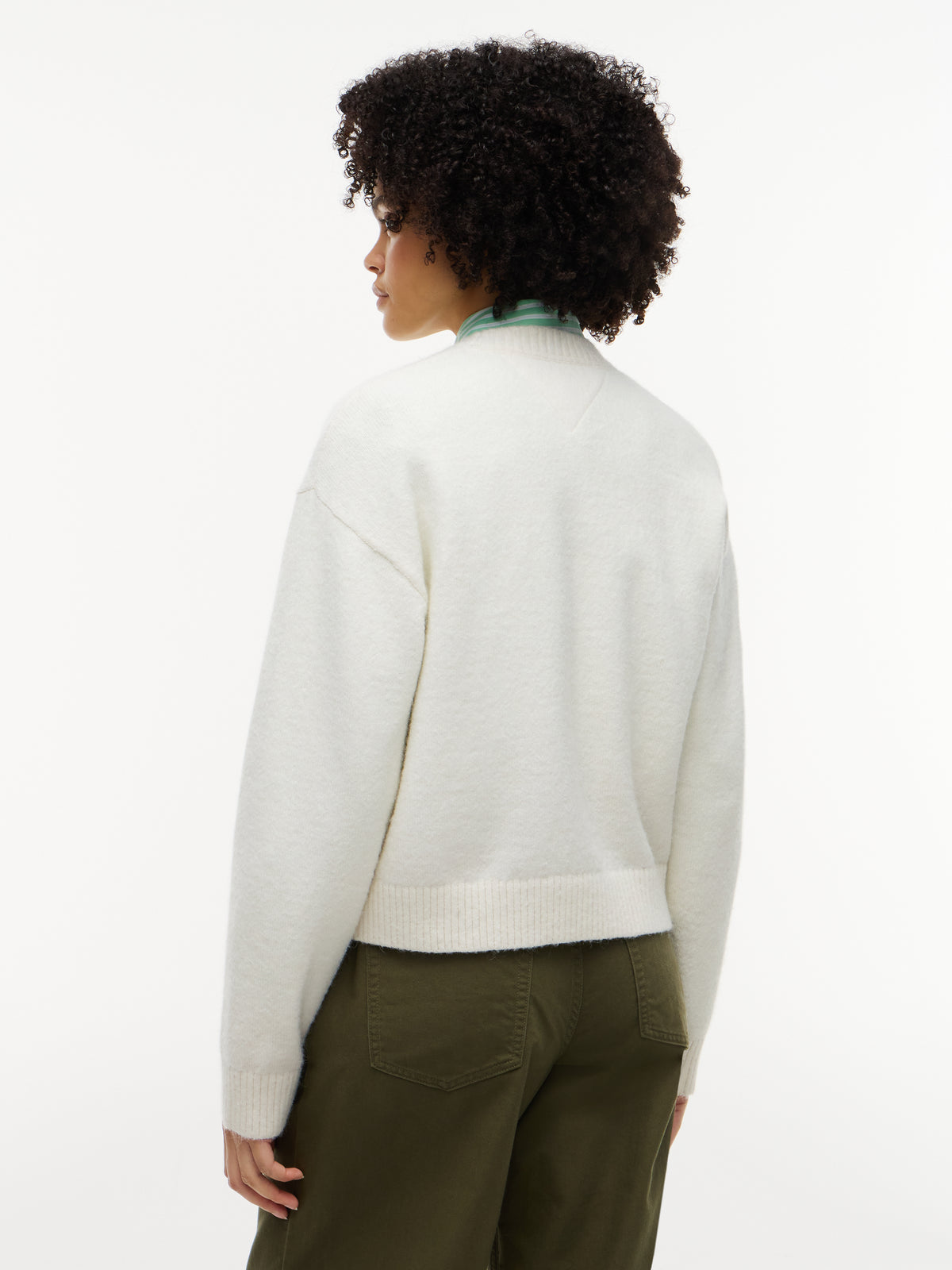 TJW FLUFFY BADGE SWEATER EXT