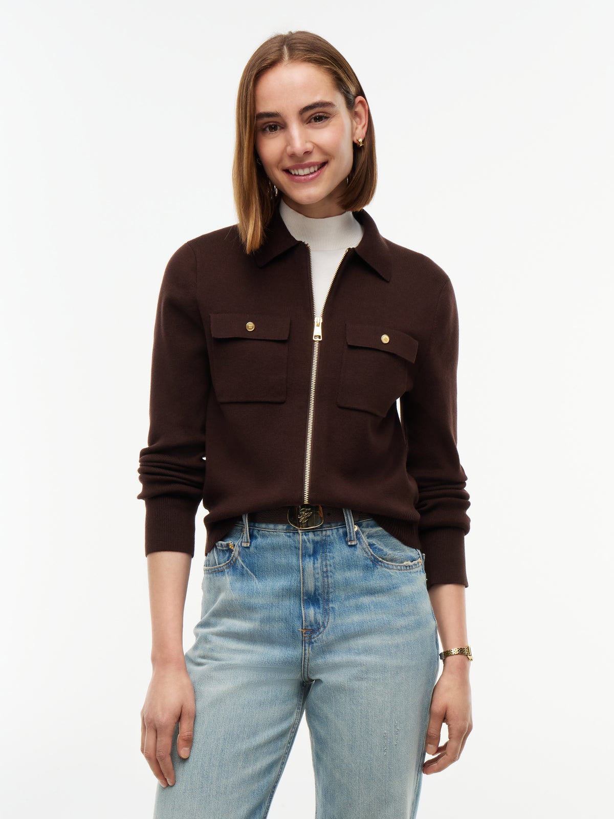 COTTON FULL NEEDLE REG JACKET