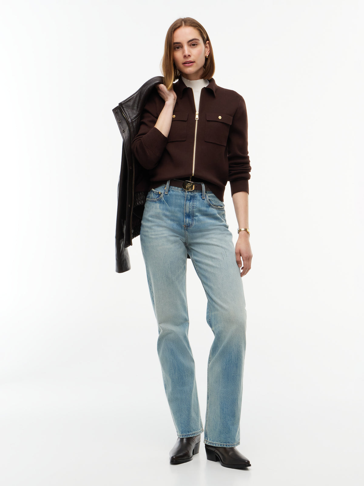 COTTON FULL NEEDLE REG JACKET