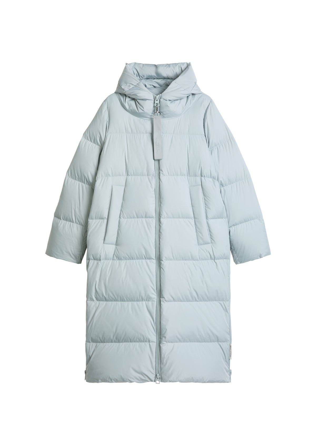 Puffer-Daunen-Kapuzenmantel regular