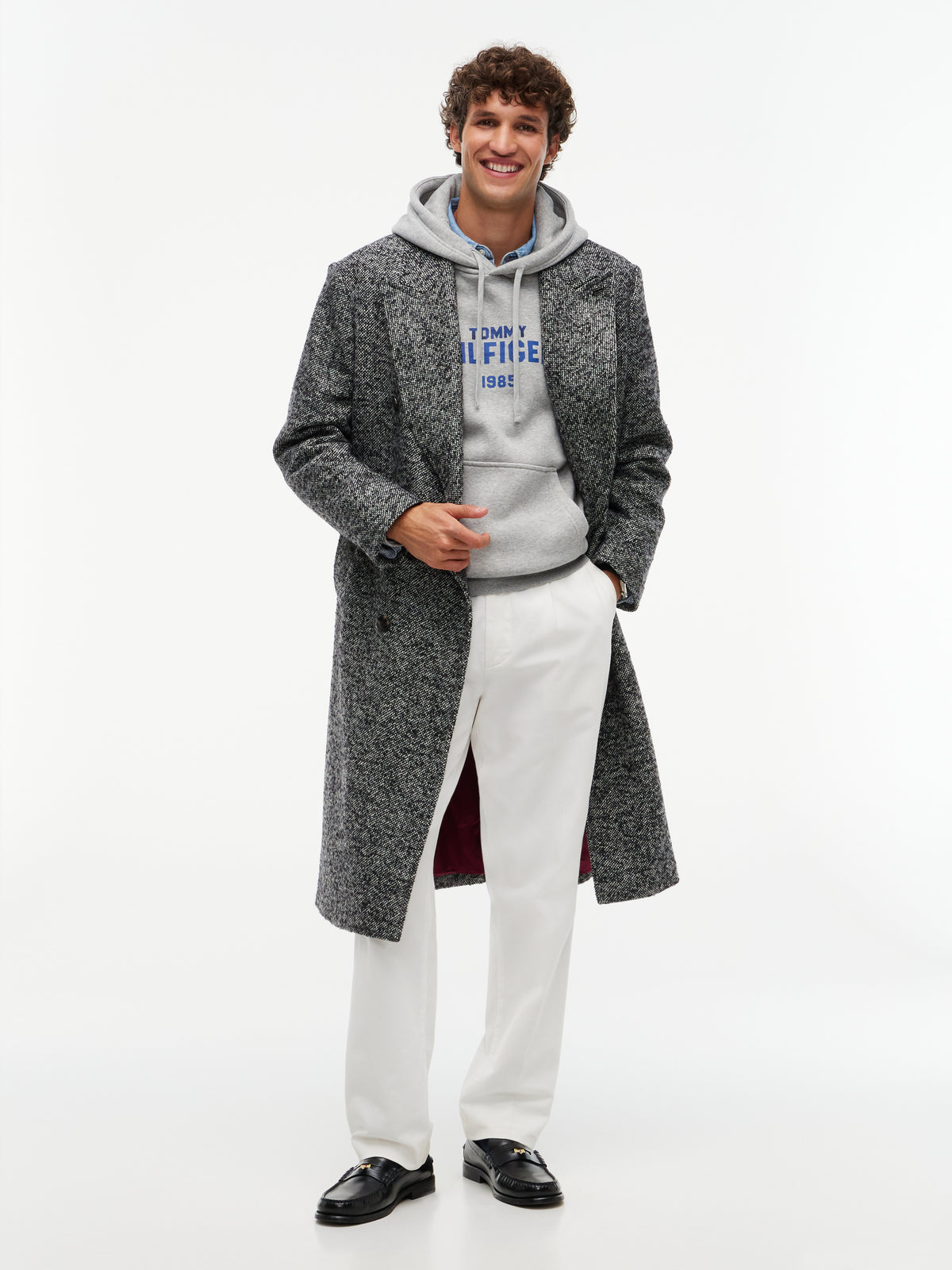 HILFIGER STACK REG FLEECE HOODIE