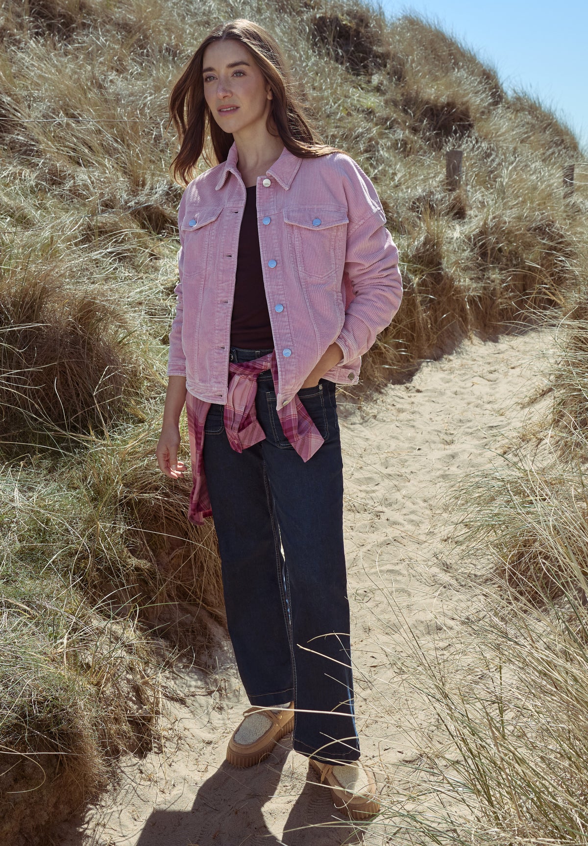 Wide Leg Jeans mit Patch-Pockets