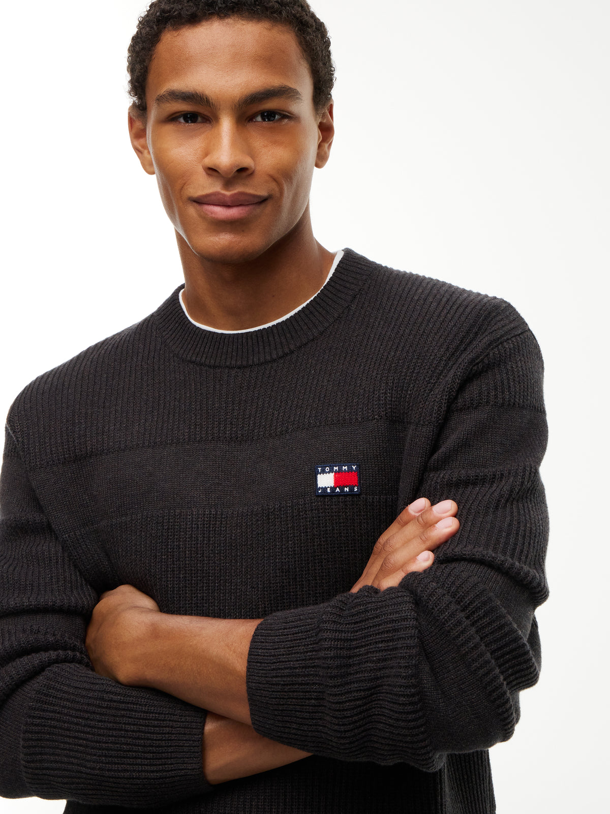 TJM REG TEXTURED SWEATER EXT