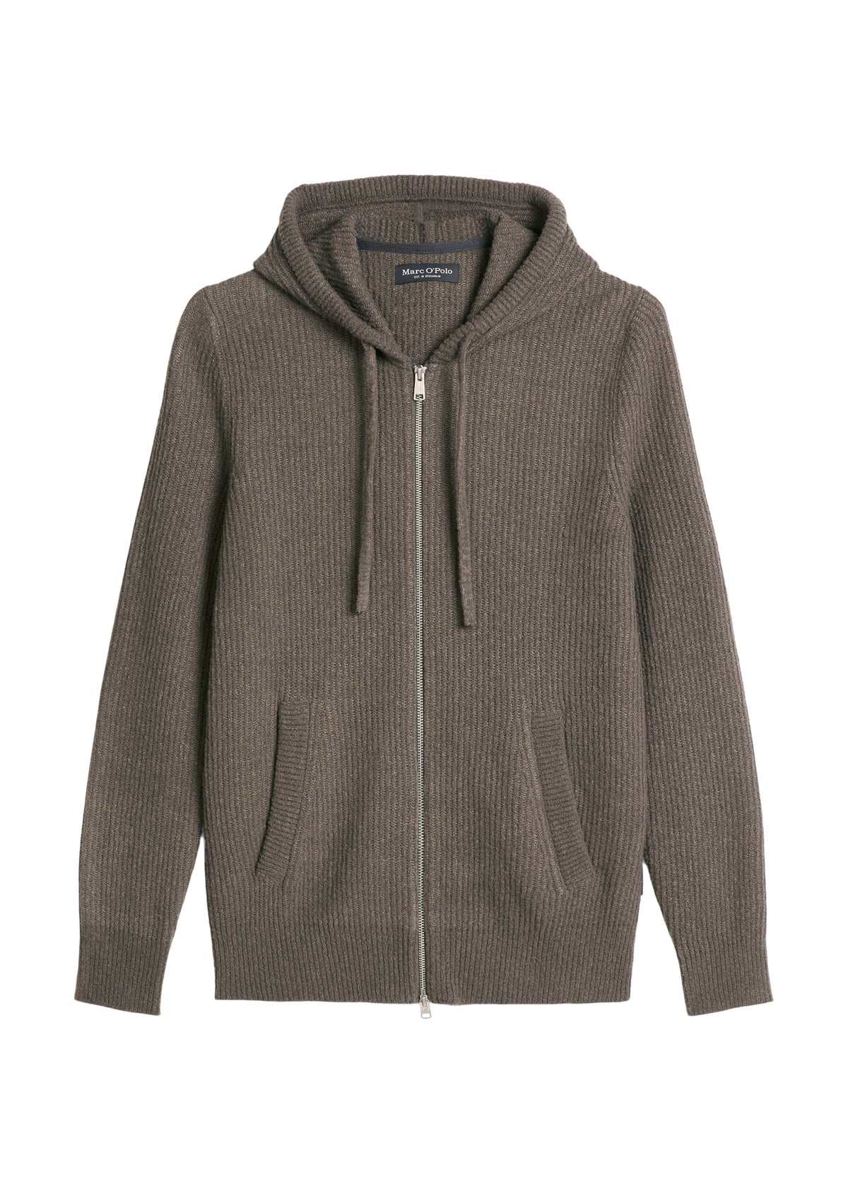 Kapuzen-Strickjacke regular