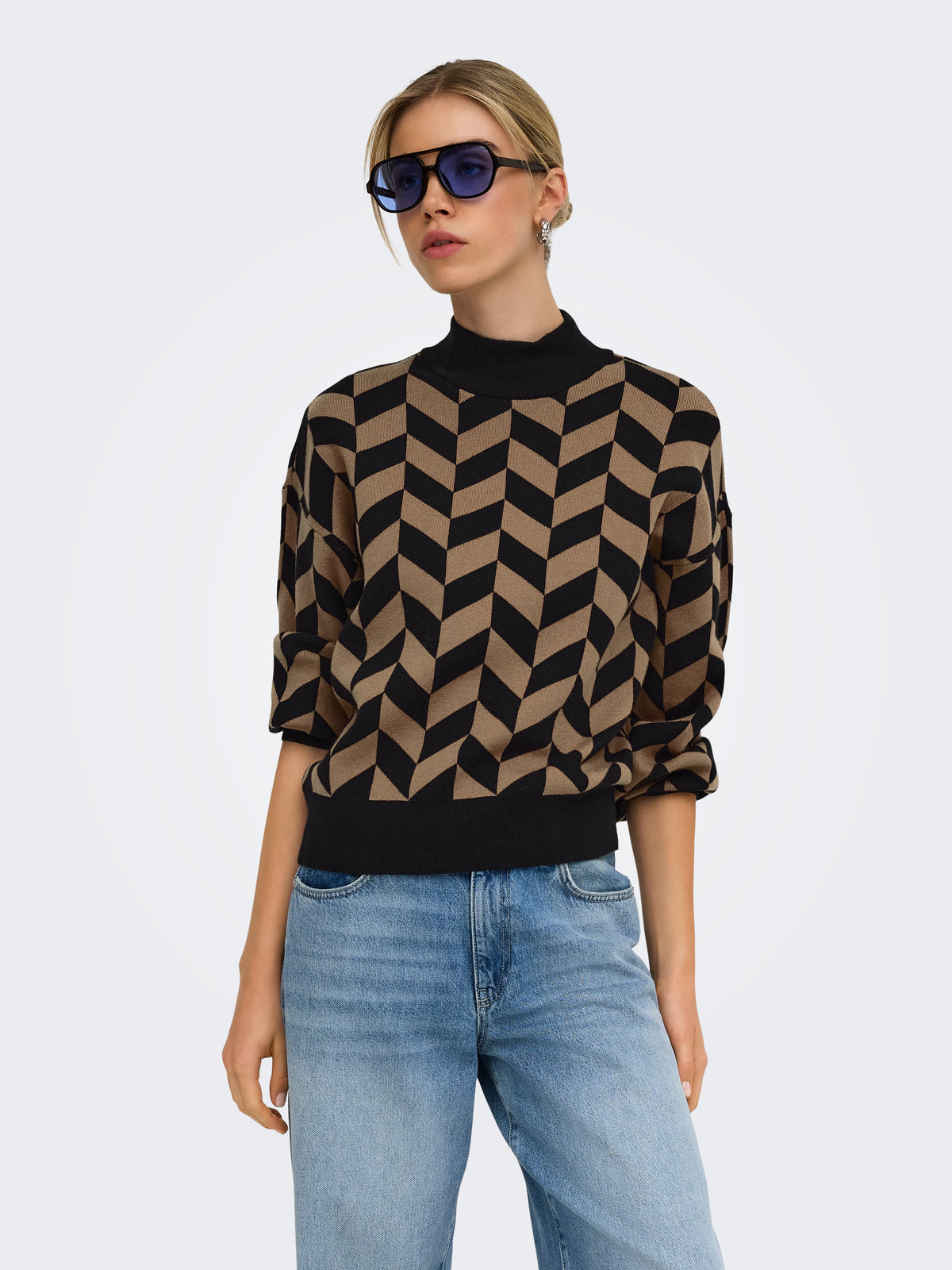 ONLENYA LS JQ O-NECK KNT