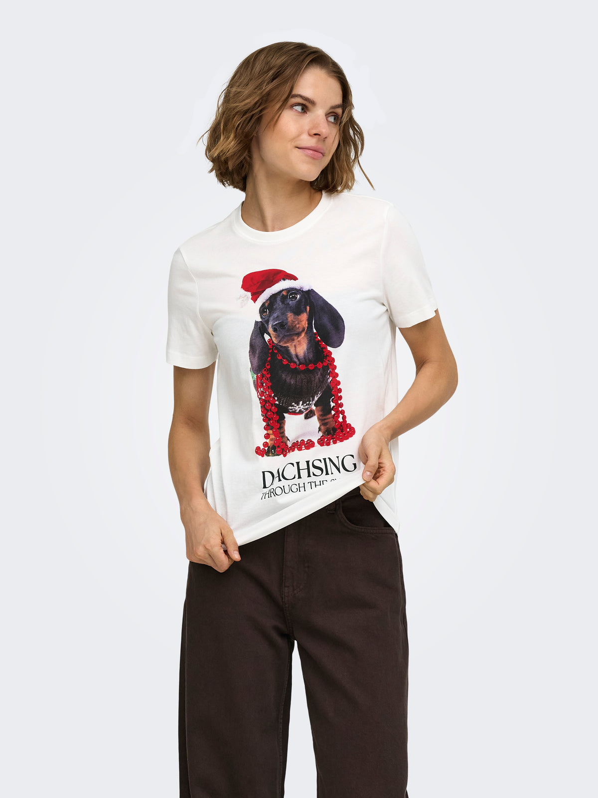 ONLANIMAL REG S/S TOP BOX XMAS CS JRS