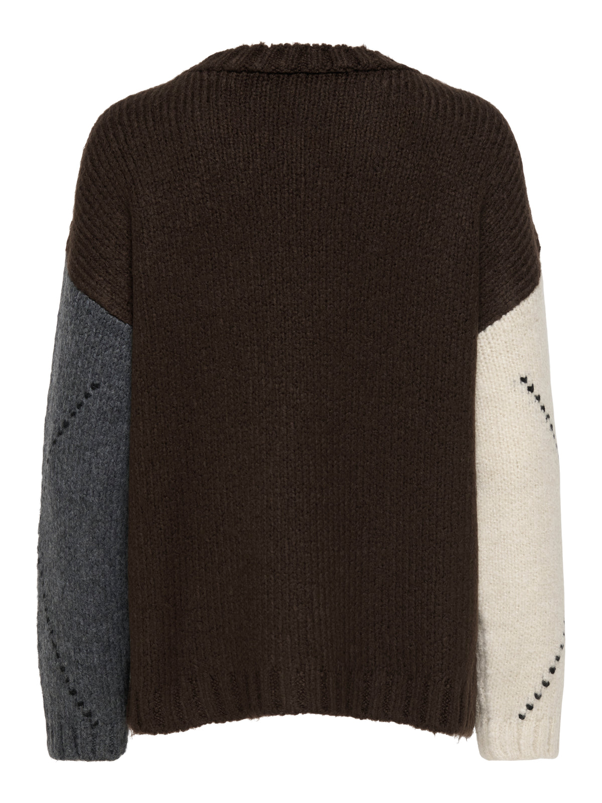 ONLCOZY LS ARGYLE O-NECK KNT