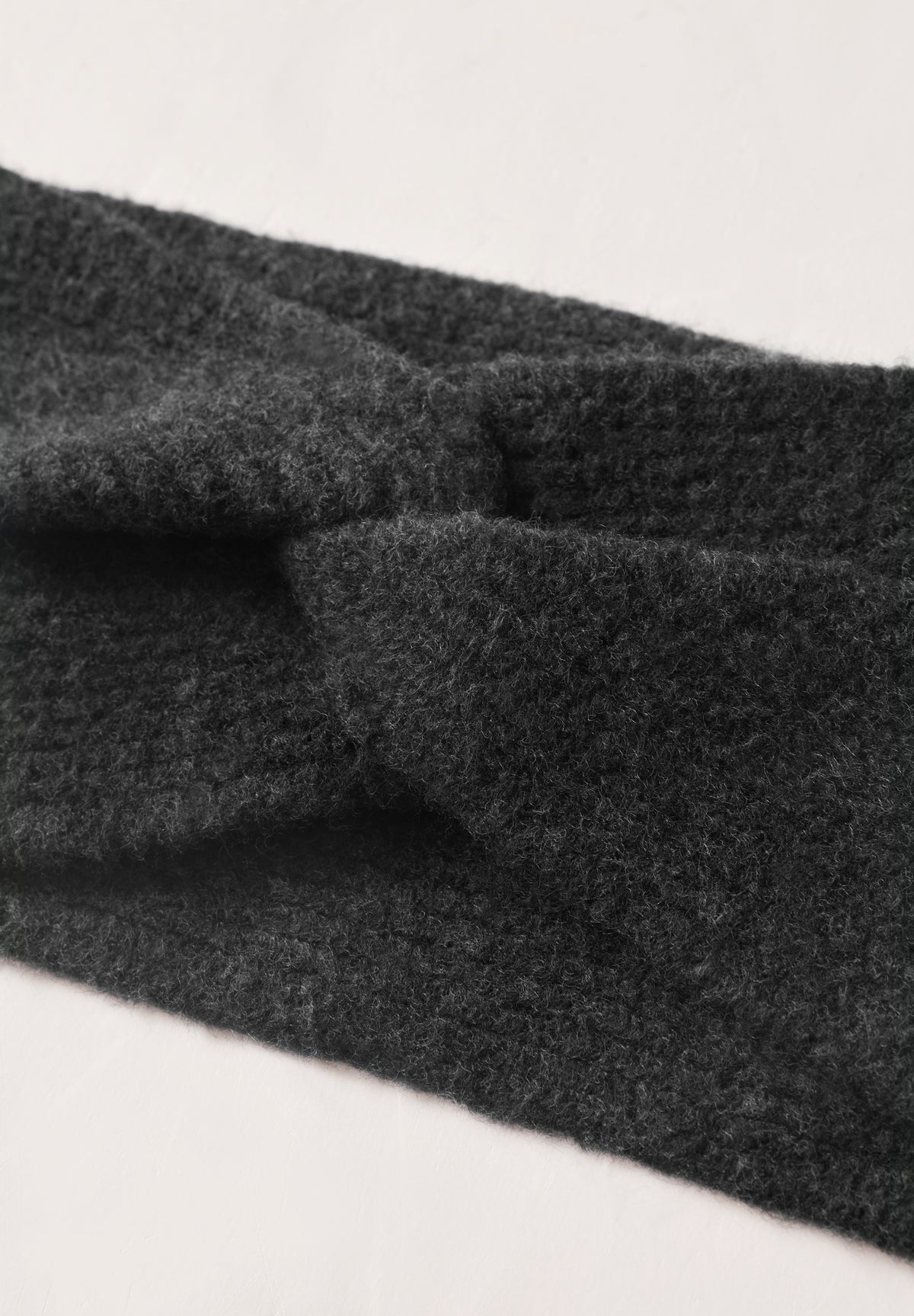 Feinstrick Stirnband in Unifarbe