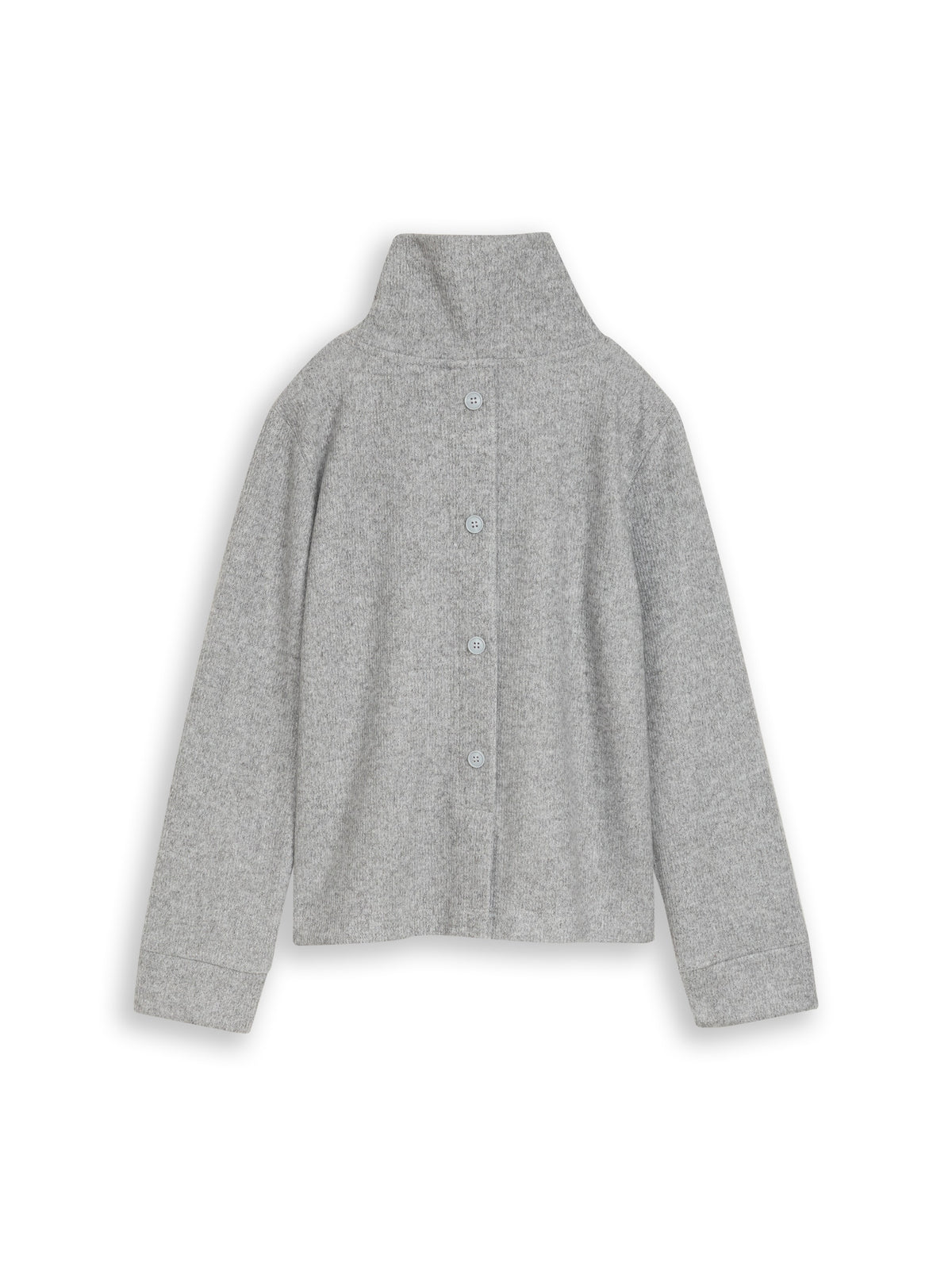 Cosy Sweatshirt mit Deko-Knopfleiste