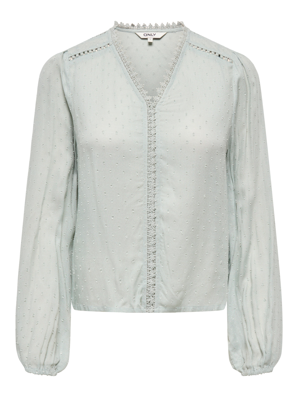 ONLGEZA LS DOBBY V-NECK BLOUSE WVN