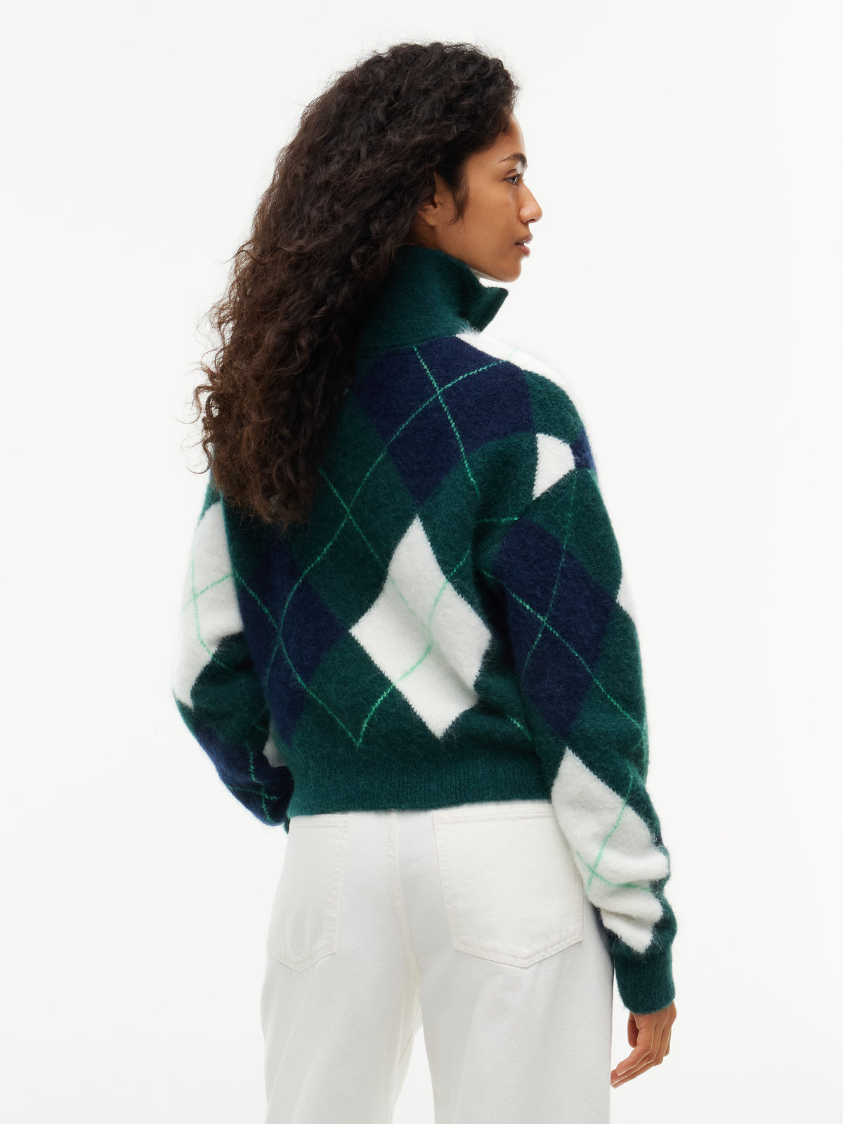 TJW FLUFFY QUARTER ZIP SWEATER